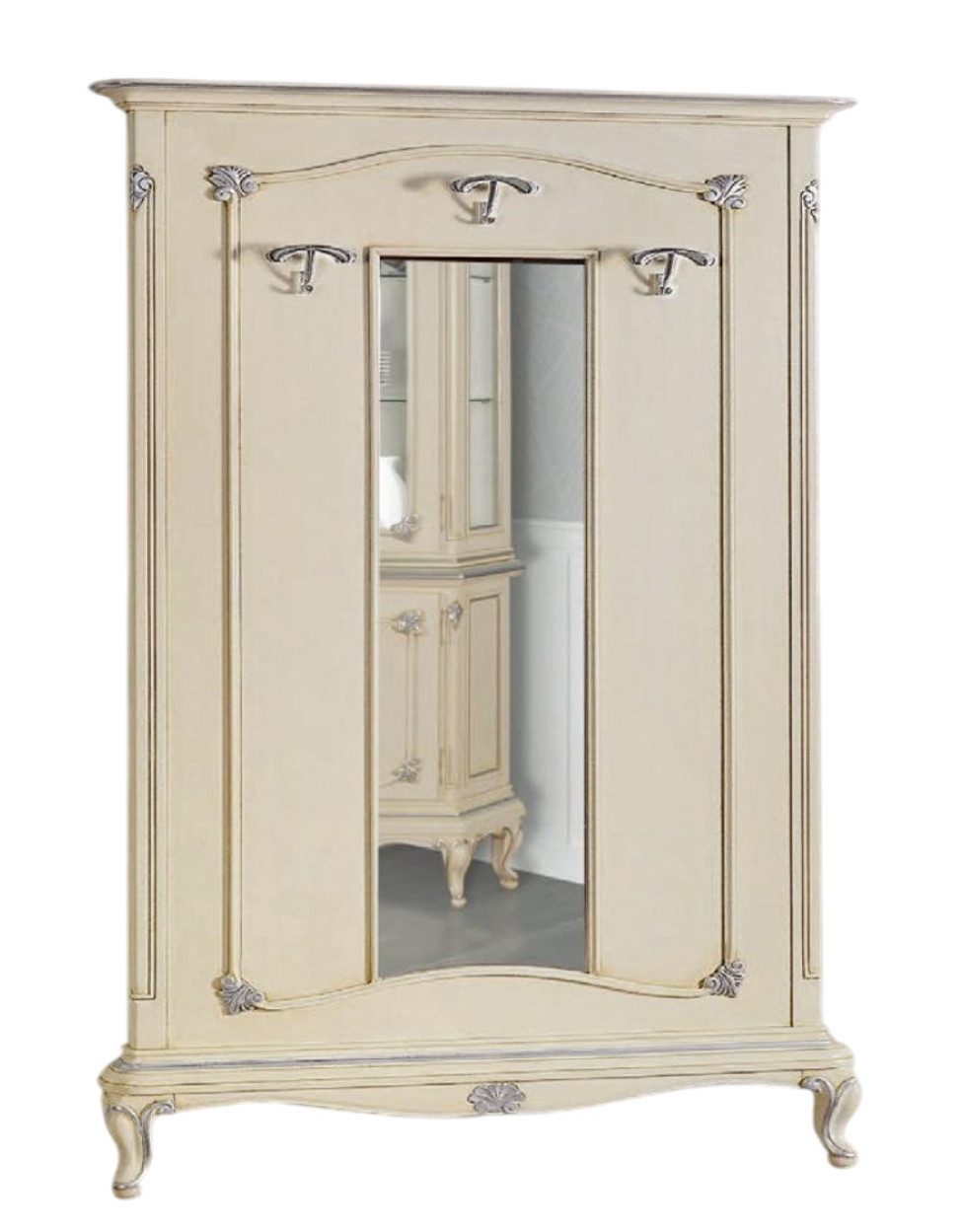 Xlmoebel Kleiderstange Klassischer Holzschrank aus Italien mit elegantem Design (1 St., Kleiderbuegel), Hergestellt in Europa