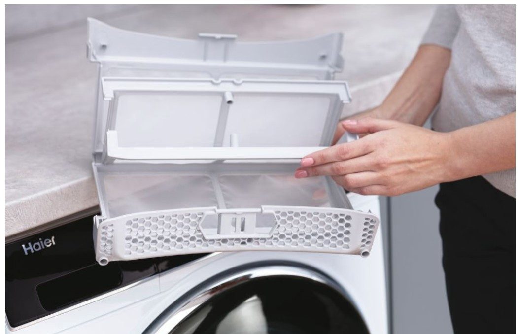 HAIER Germany GmbH Wärmepumpentrockner I-Pro Serie 5 HD90-A3959-DE, i-Refresh Dampfpflege & Drying-Lens Etikett-Scan – Bild 4 von 5