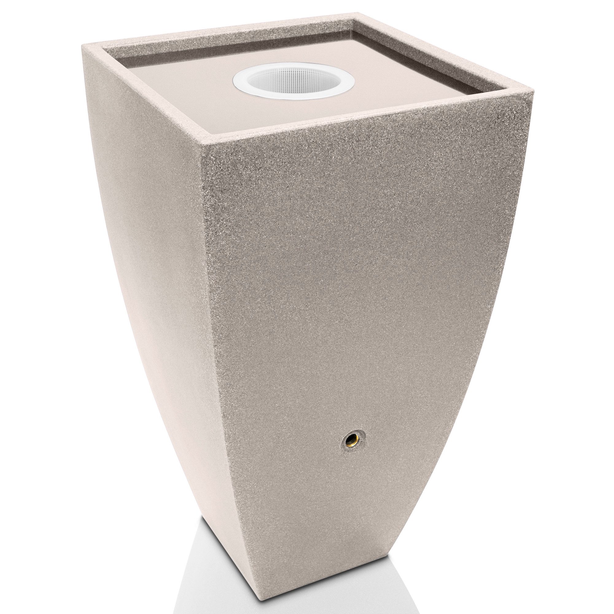 YourCasa Regentonne [PureFlow] Wasserfass mit Metallgewinde & Filterkorb - Regenfass, 200 l, von Oben befüllbar, Metallgewinde, Rotationsverfahren