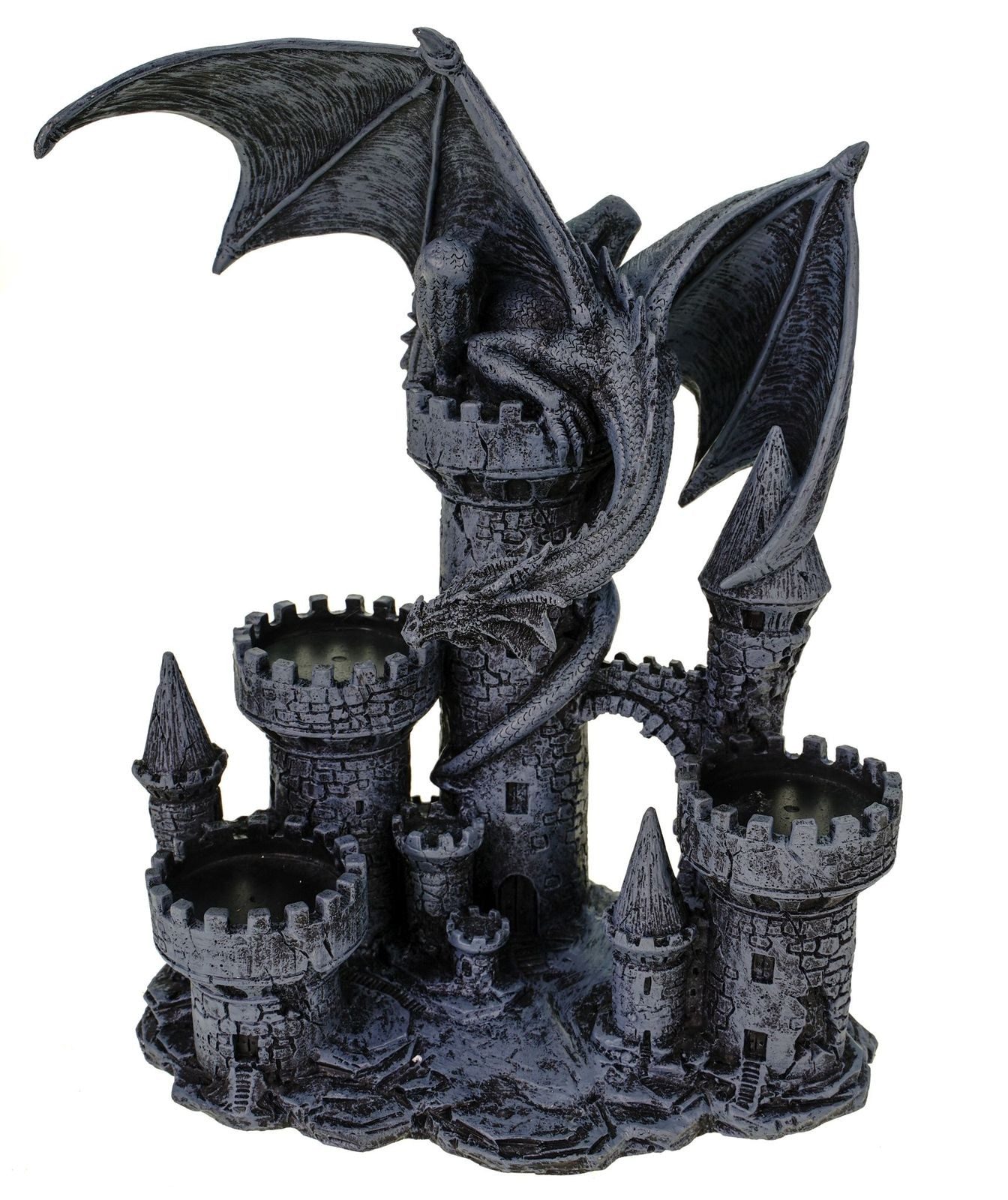 Vogler Dekofigur Drachen Kerzenhalter aus Polyresin günstig online kaufen