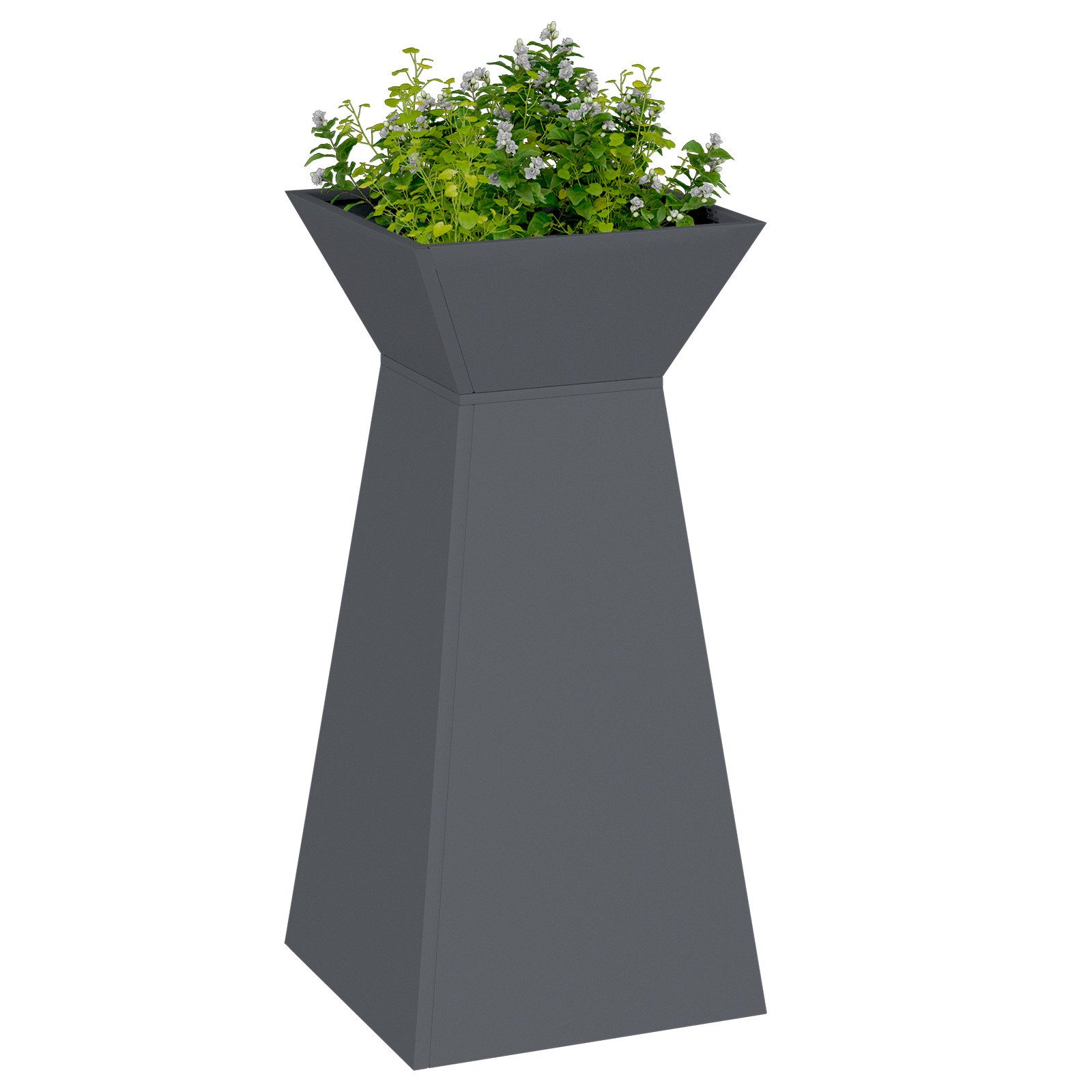 vidaXL Blumentopf Pflanzenständer Anthrazit Kunststoff 35 günstig online kaufen