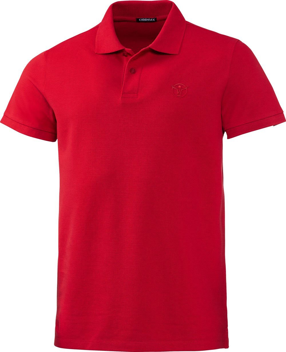 Chiemsee Poloshirt aus reinem Baumwoll-Piqué rot