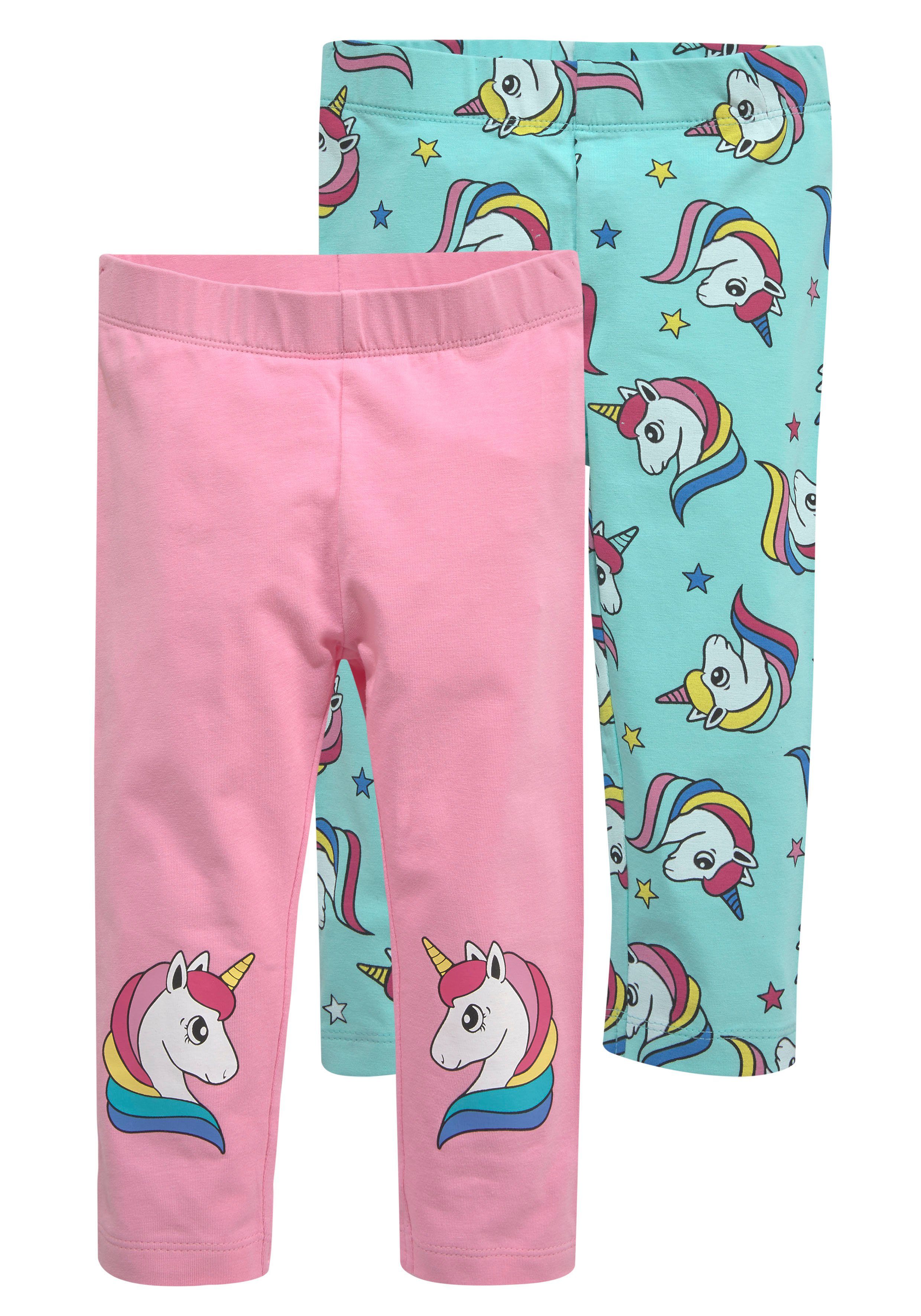 KIDSWORLD 3/4-Leggings mit Einhorndruck (Packung)