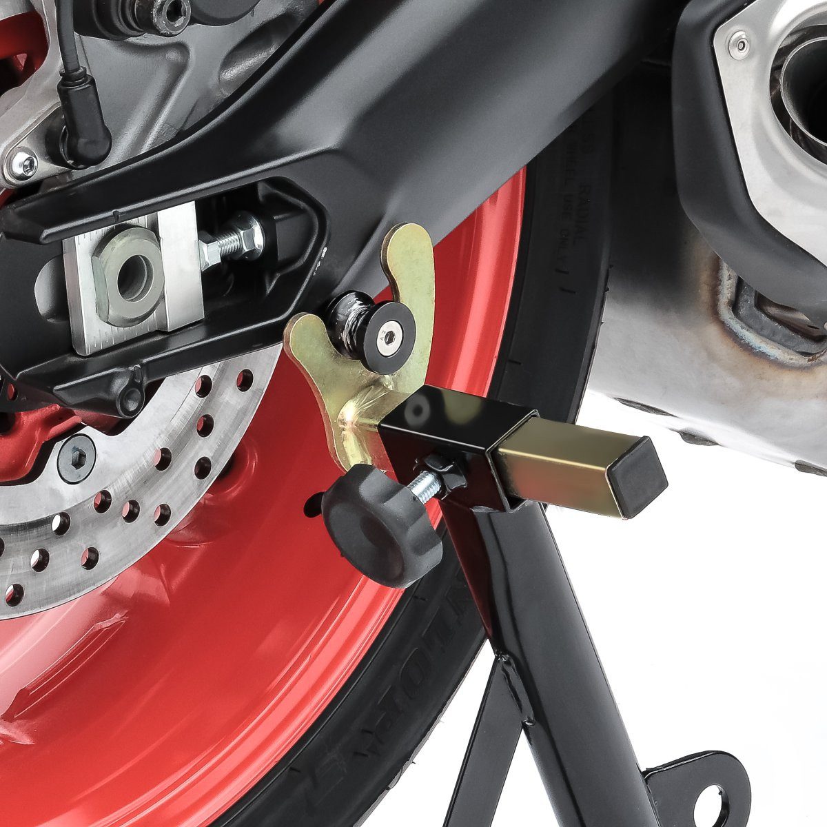 Craftride Motorradheber Motorrad Montageständer Set Rangierhilfe VMB Motorradständer vorne und