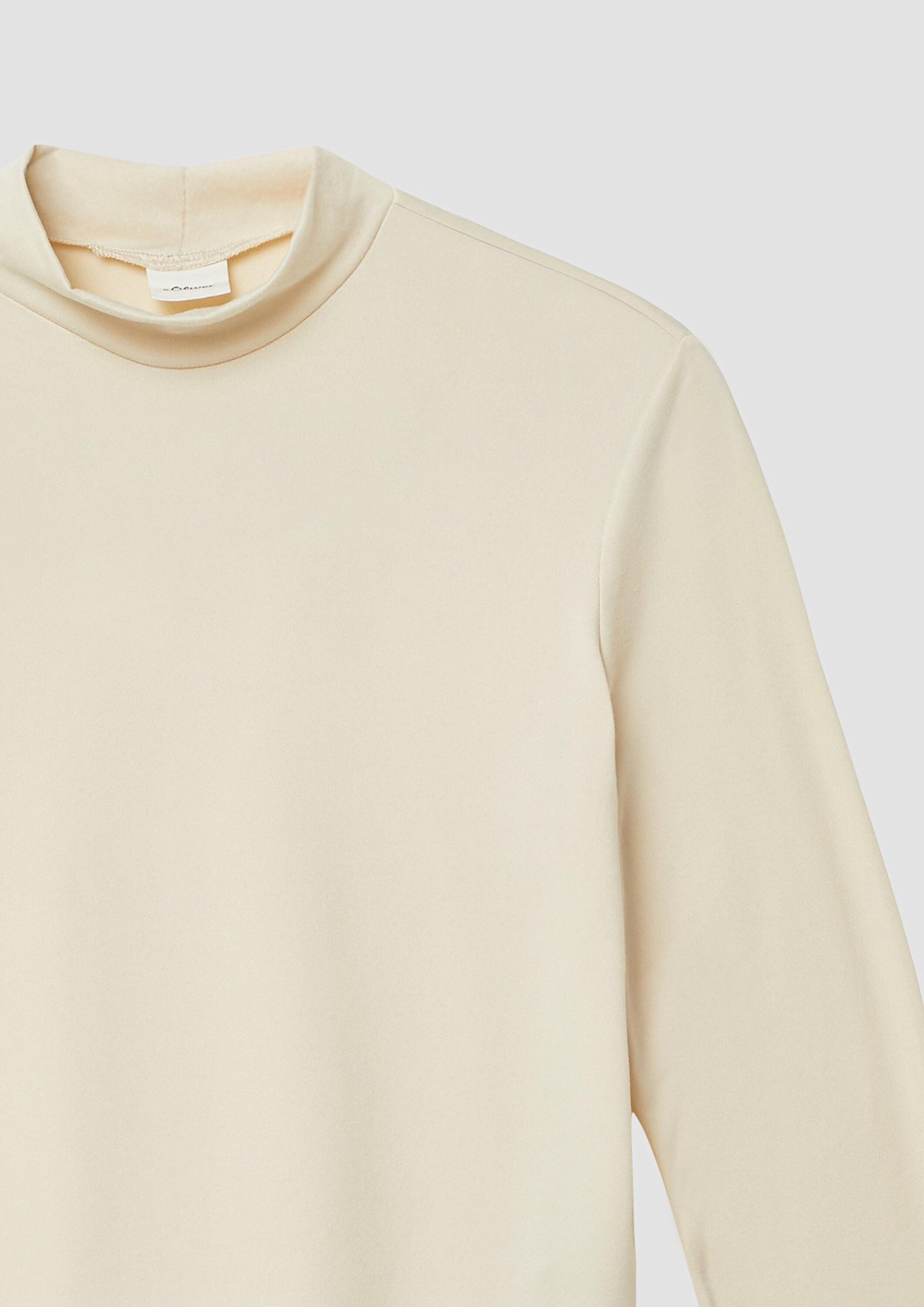 s.Oliver Langarmshirt T-Shirt Longsleeve im Slim Fit mit Stehkragen