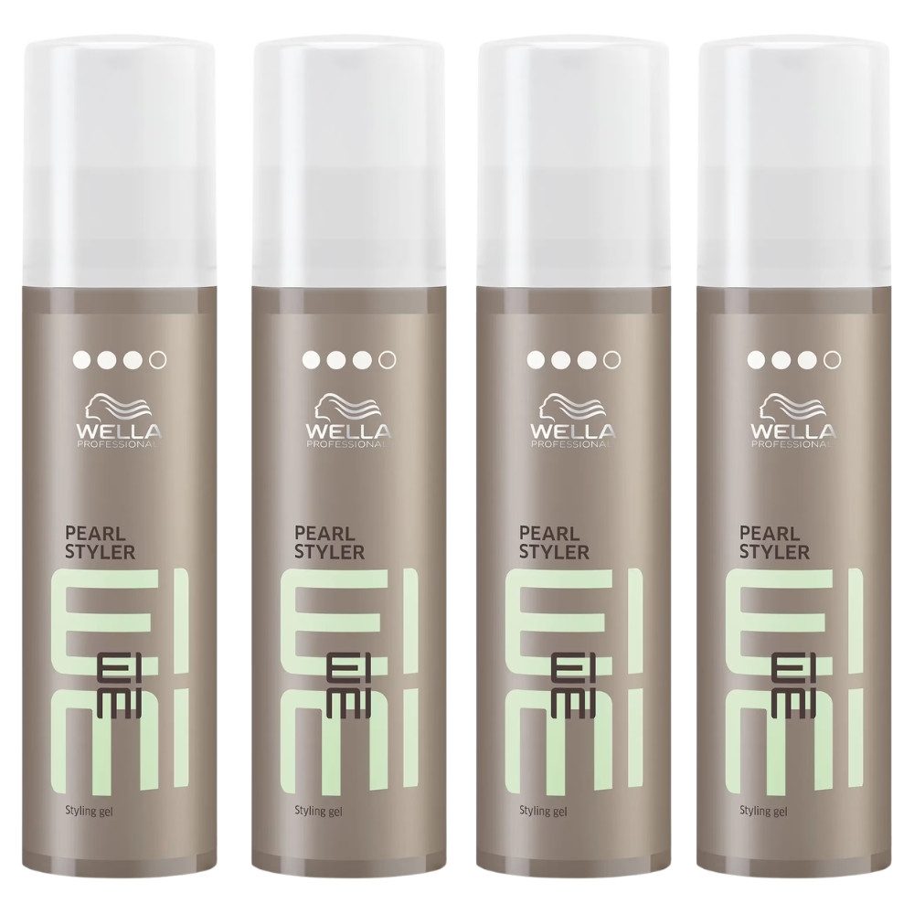 Wella Professionals Haargel EIMI Pearl Styler XXL 150ml Styling Gel mit starkem Halt & Glanz, Spar-Set, 4er-Pack