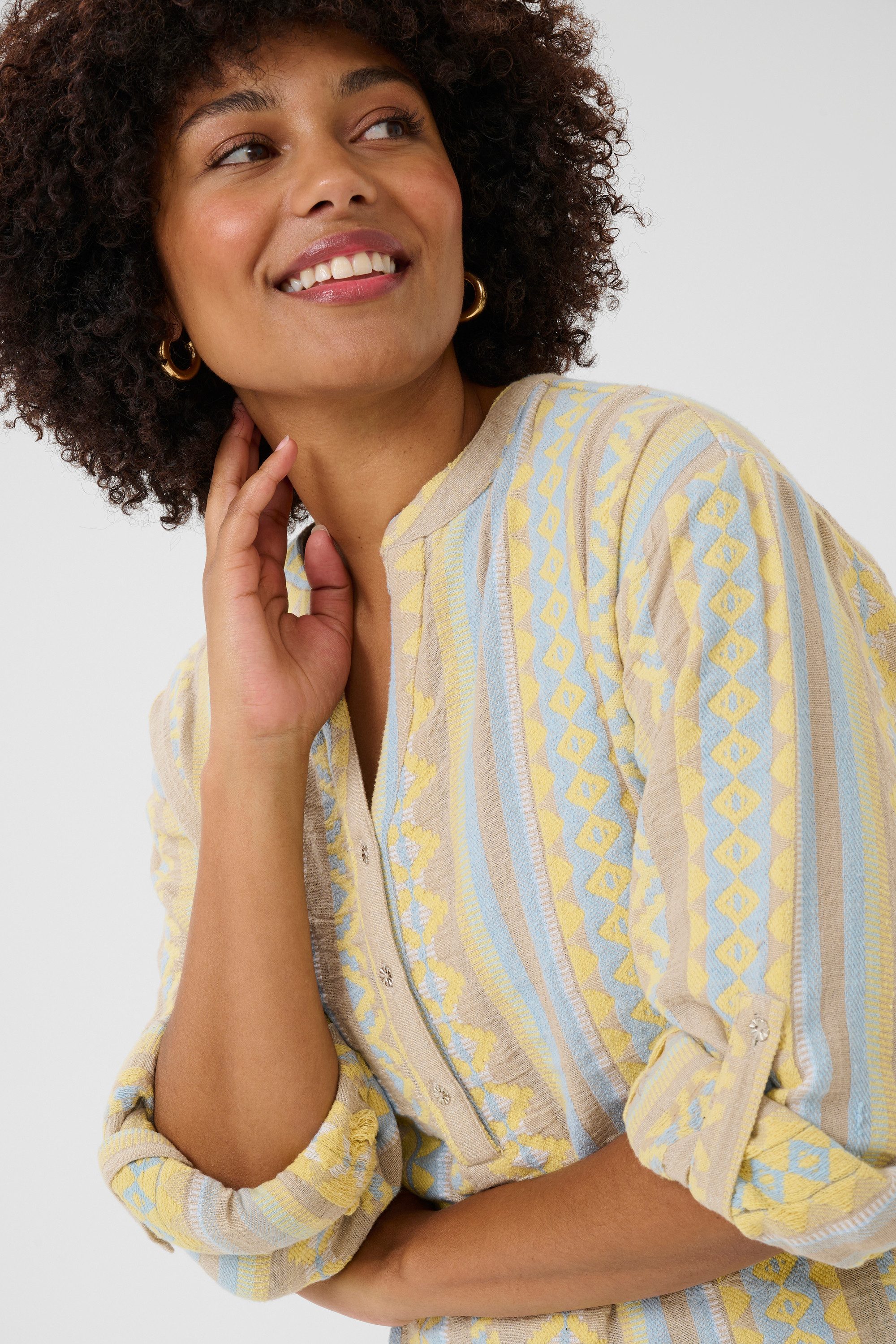 Cream Kurzarmbluse Kurzarm-Bluse CRSola