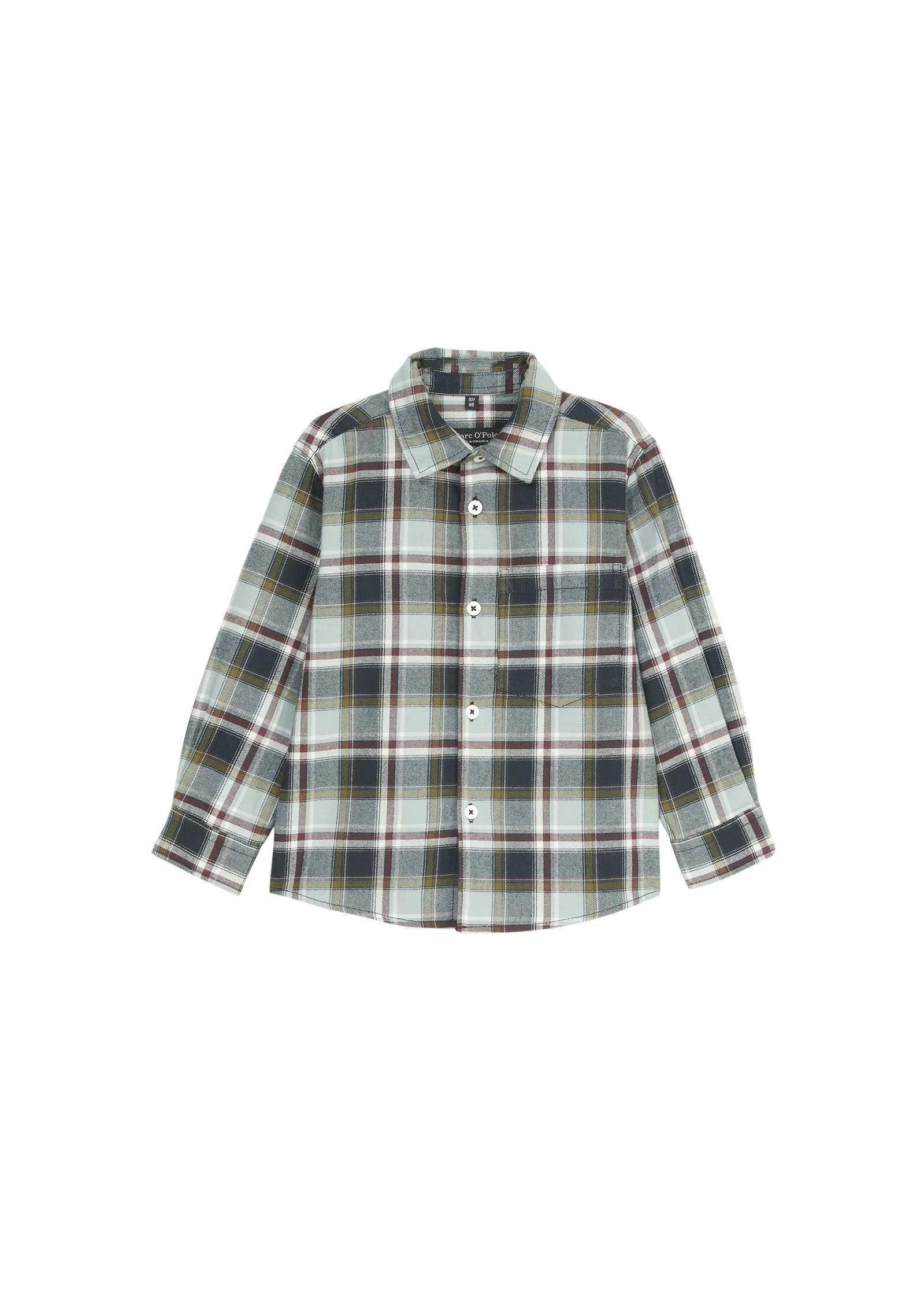 O\'Polo Cotton, KIDS-BOYS Langarmhemd Marc Organic Flanell-Hemd aus