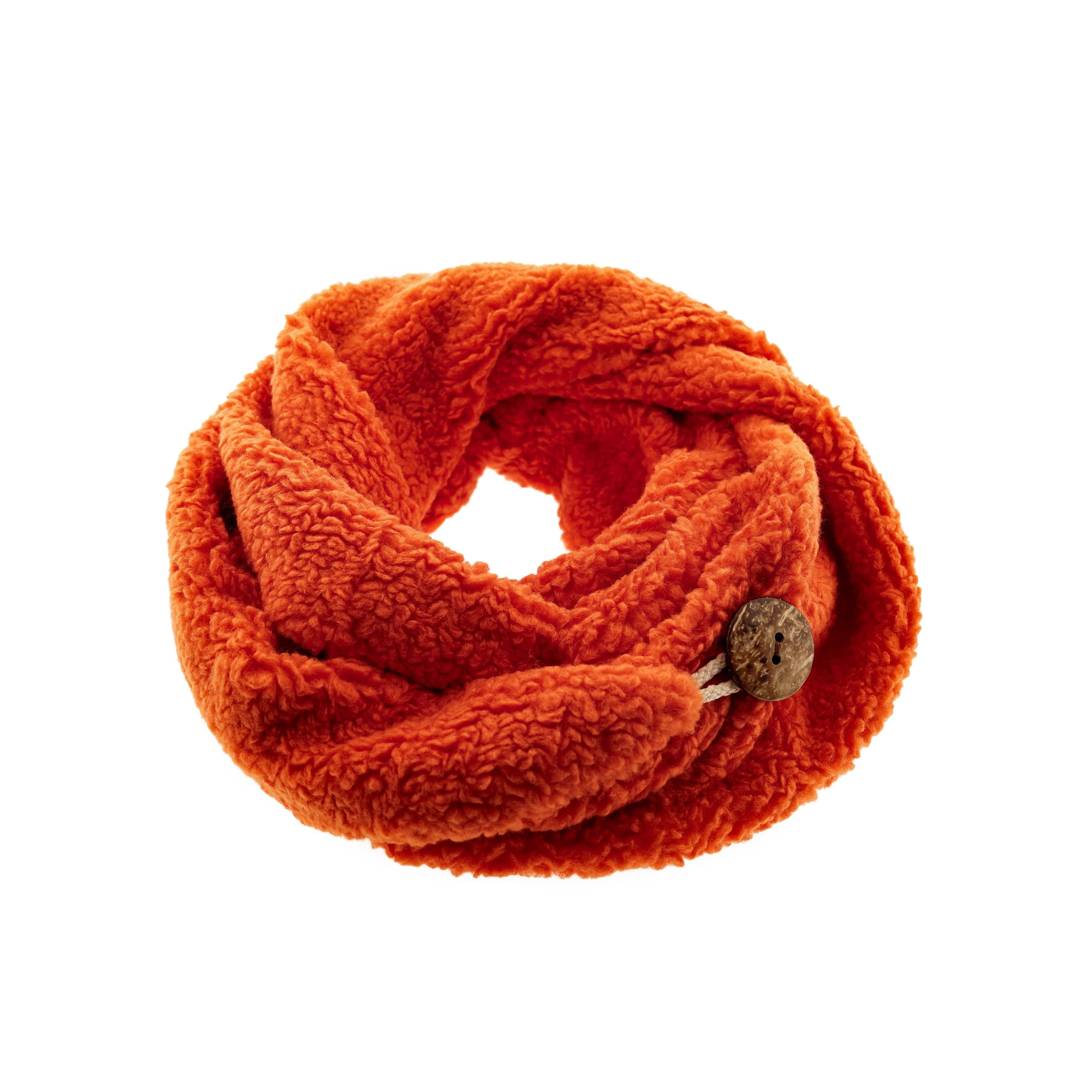 COFI 1453 Modeschal Kuscheliger Schal mit Knopf, Wickelschal 30x190 cm für günstig online kaufen