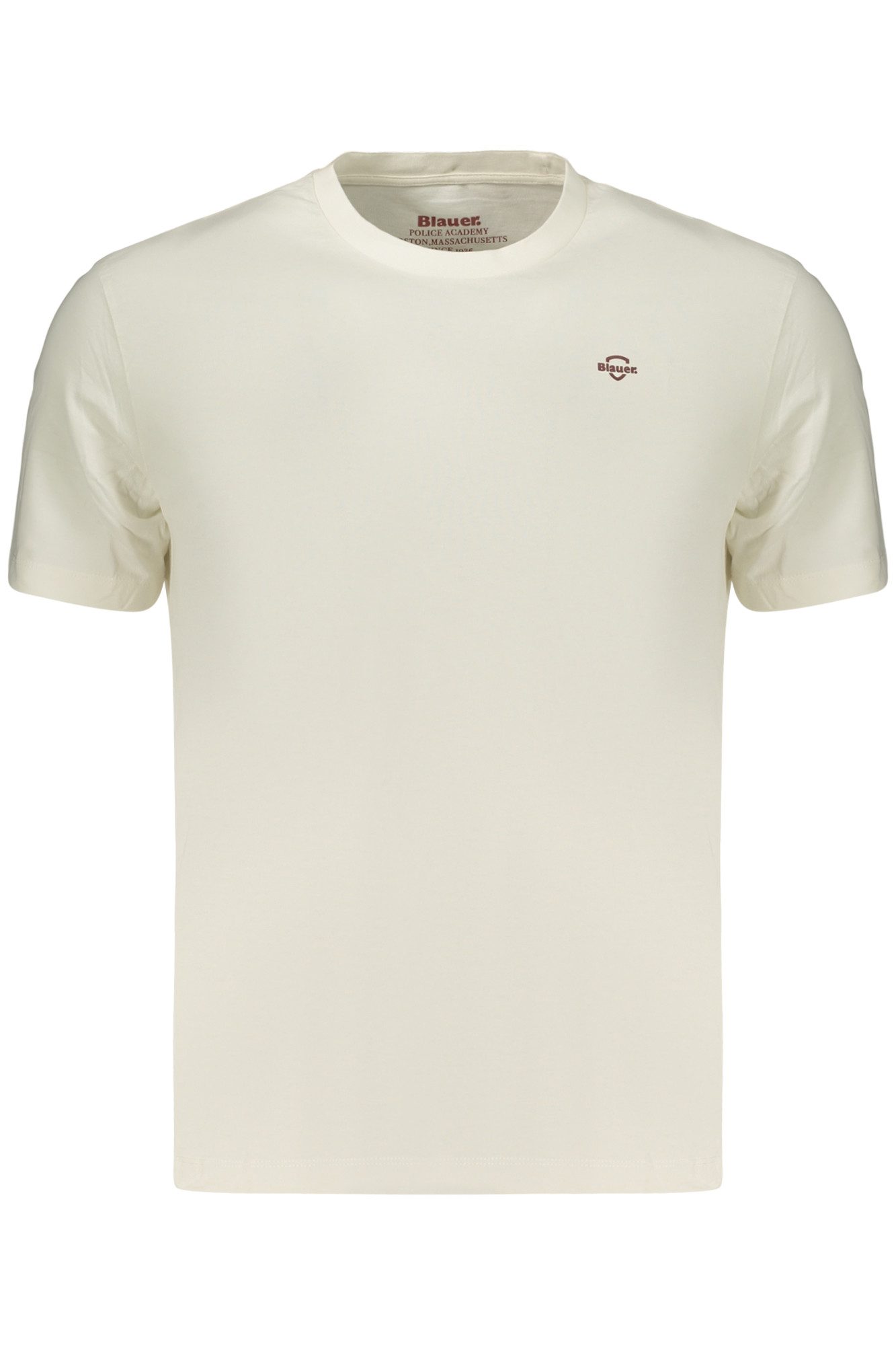Blauer T-Shirt Stilvolles Herren T-Shirt Weiß - Slim Fit Kurzarm