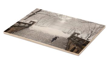 Posterlounge Holzbild Editors Choice, Winter im Central Park, Wohnzimmer Fotografie