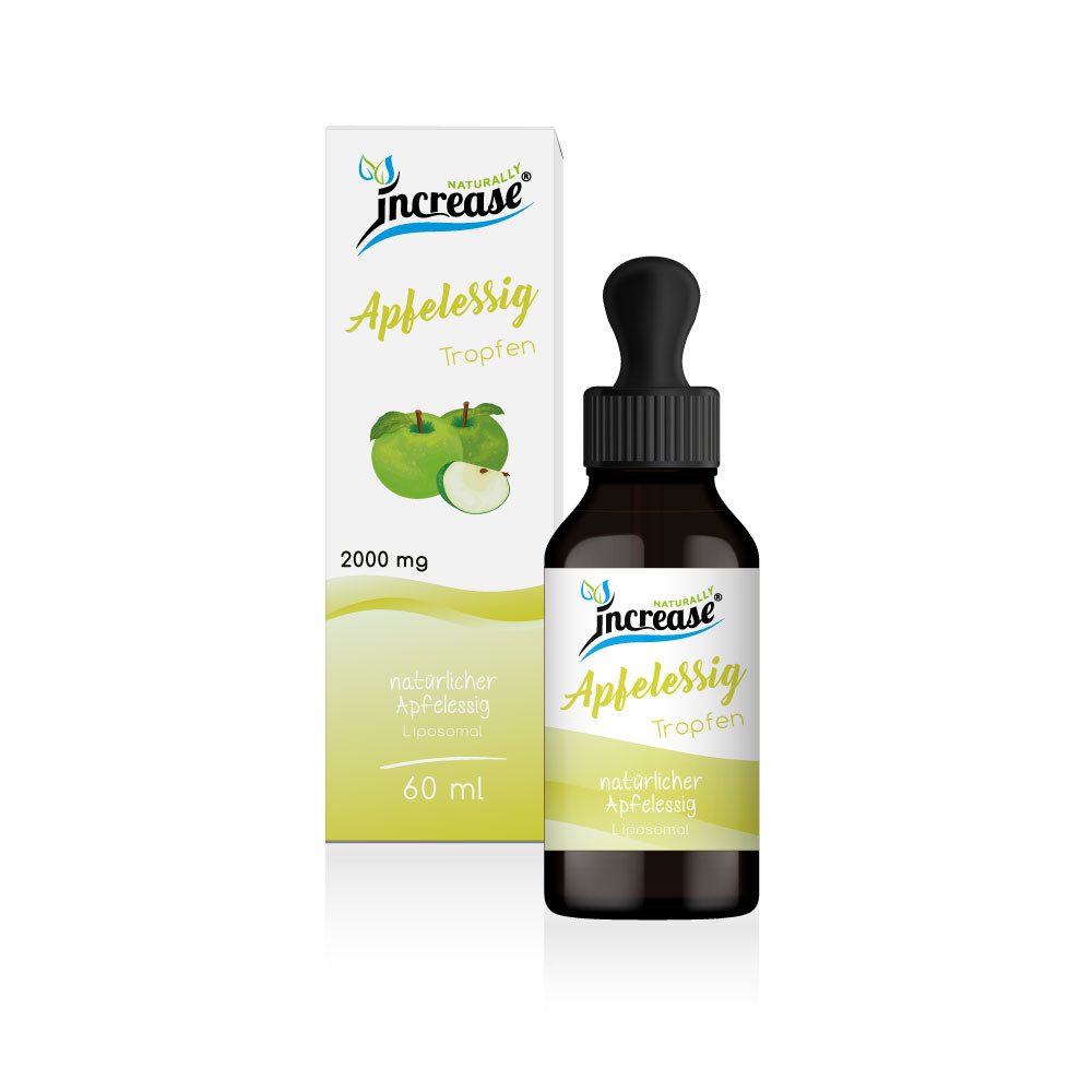 Liposomaler Apfelessig - 2000mg Apfelessig mit Vitaminen Tropfen