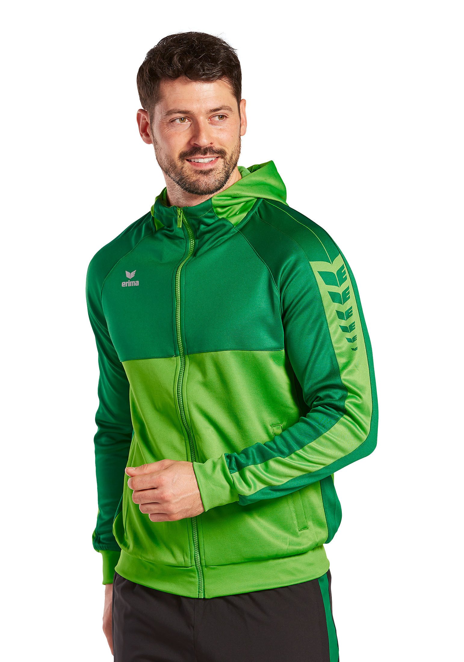 Erima Trainingsjacke Herren SIX WINGS Trainingsjacke mit Kapuze günstig online kaufen