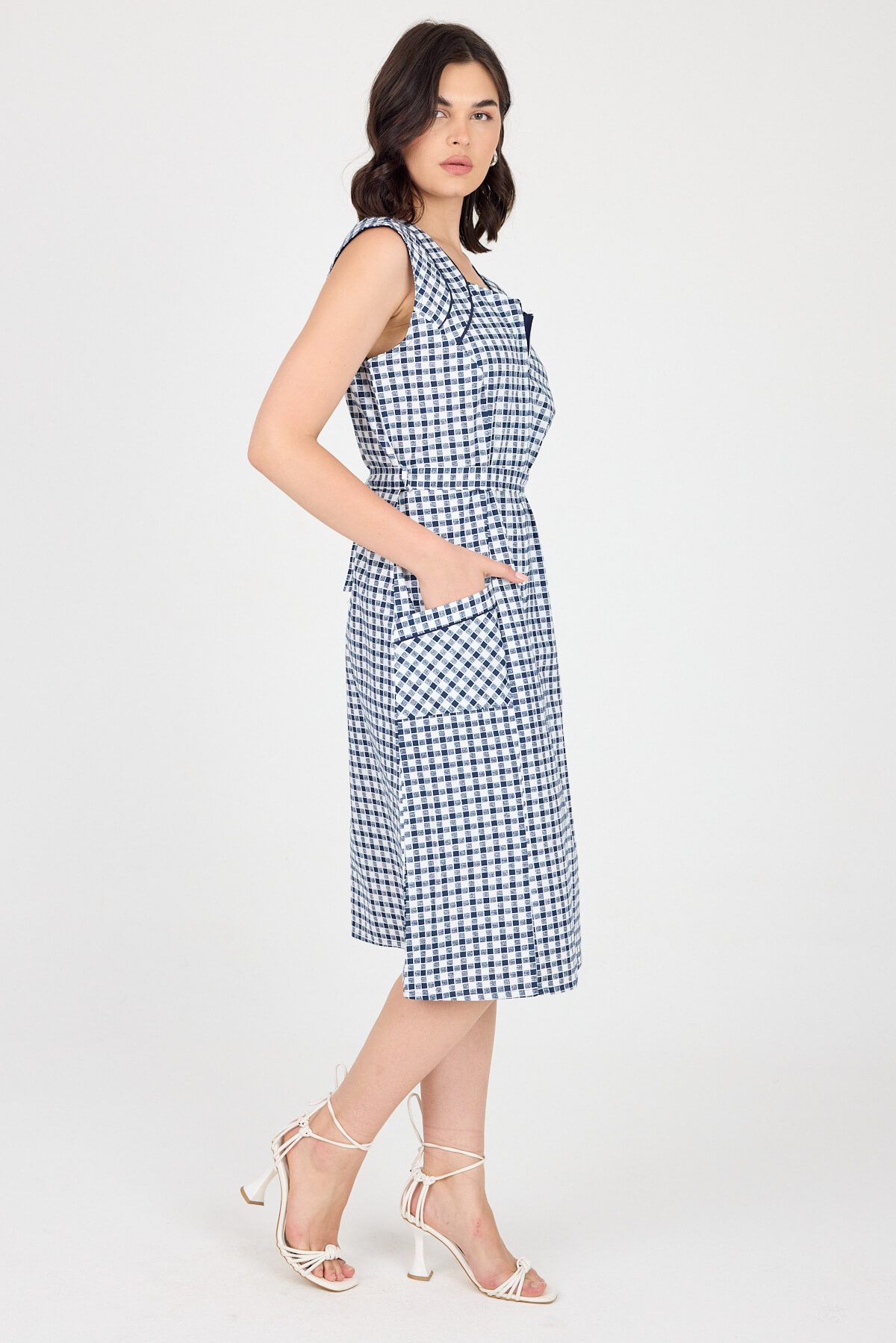 Phistan Tunikakleid Arbeitskittel mit Reißverschluss