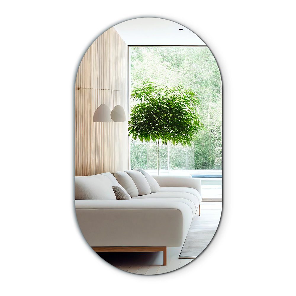 Tulup Wandspiegel Ovaler Badezimmerspiegel Wandspiegel Unregelmäßiger günstig online kaufen