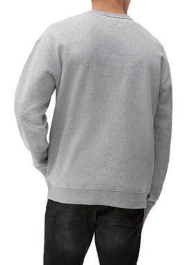 QS Sweatshirt Sweatshirt mit Logostickerei Logo