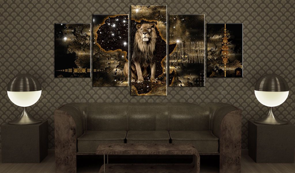 Artgeist Wandbild Golden Lion günstig online kaufen