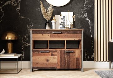 Newroom Sideboard Kane, Sideboard Old Wood Beton Optik Vintage Industrial Highboard Anrichte