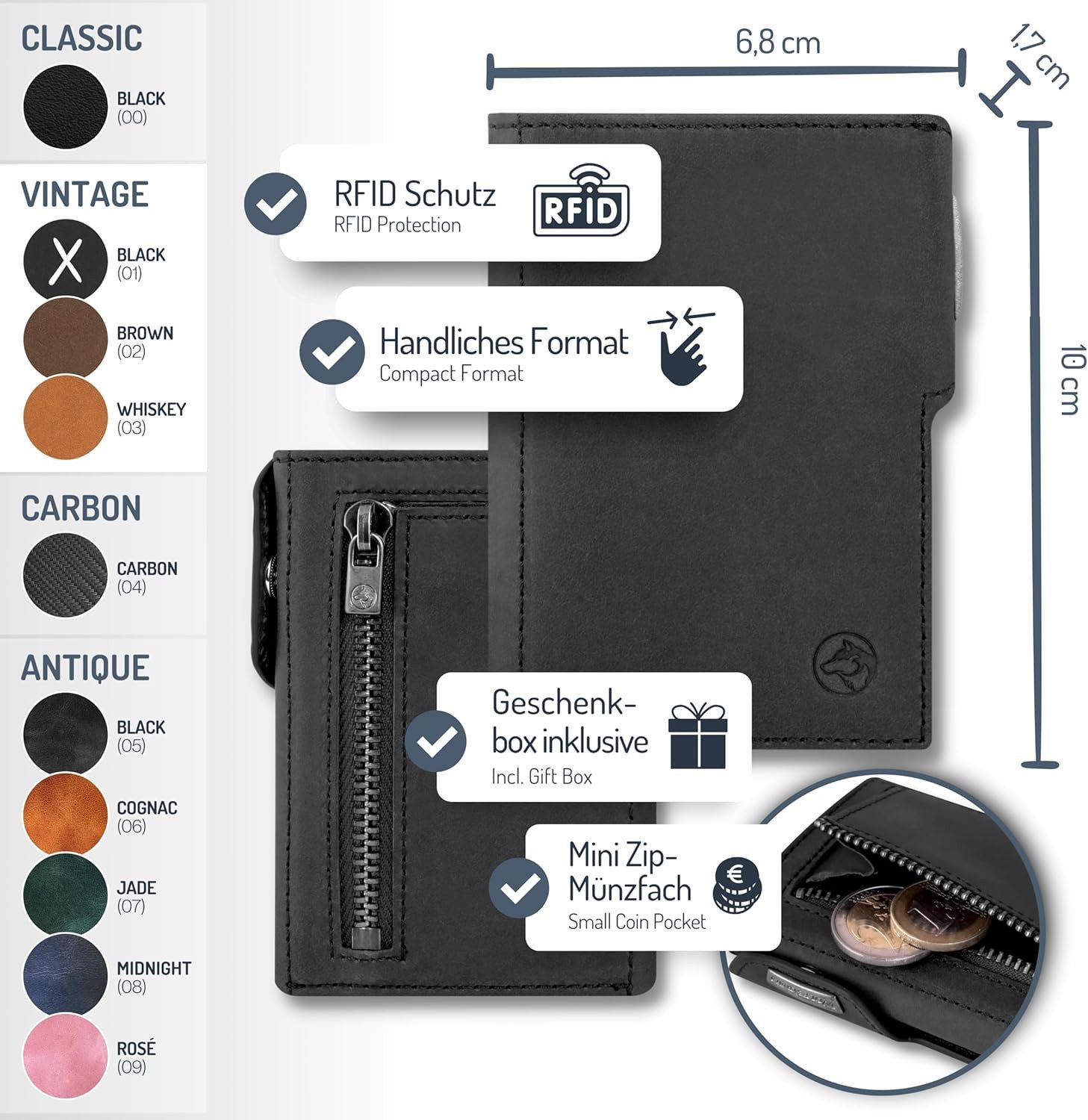 Wolfstrøm Geldbörse 'Svente' Slim Wallet I günstig online kaufen