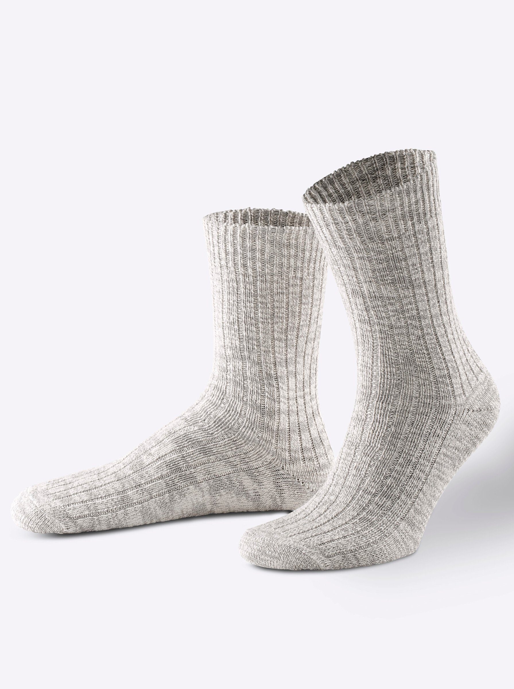 WITT WEIDEN Freizeitsocken (2-Paar) grau-meliert | Socken