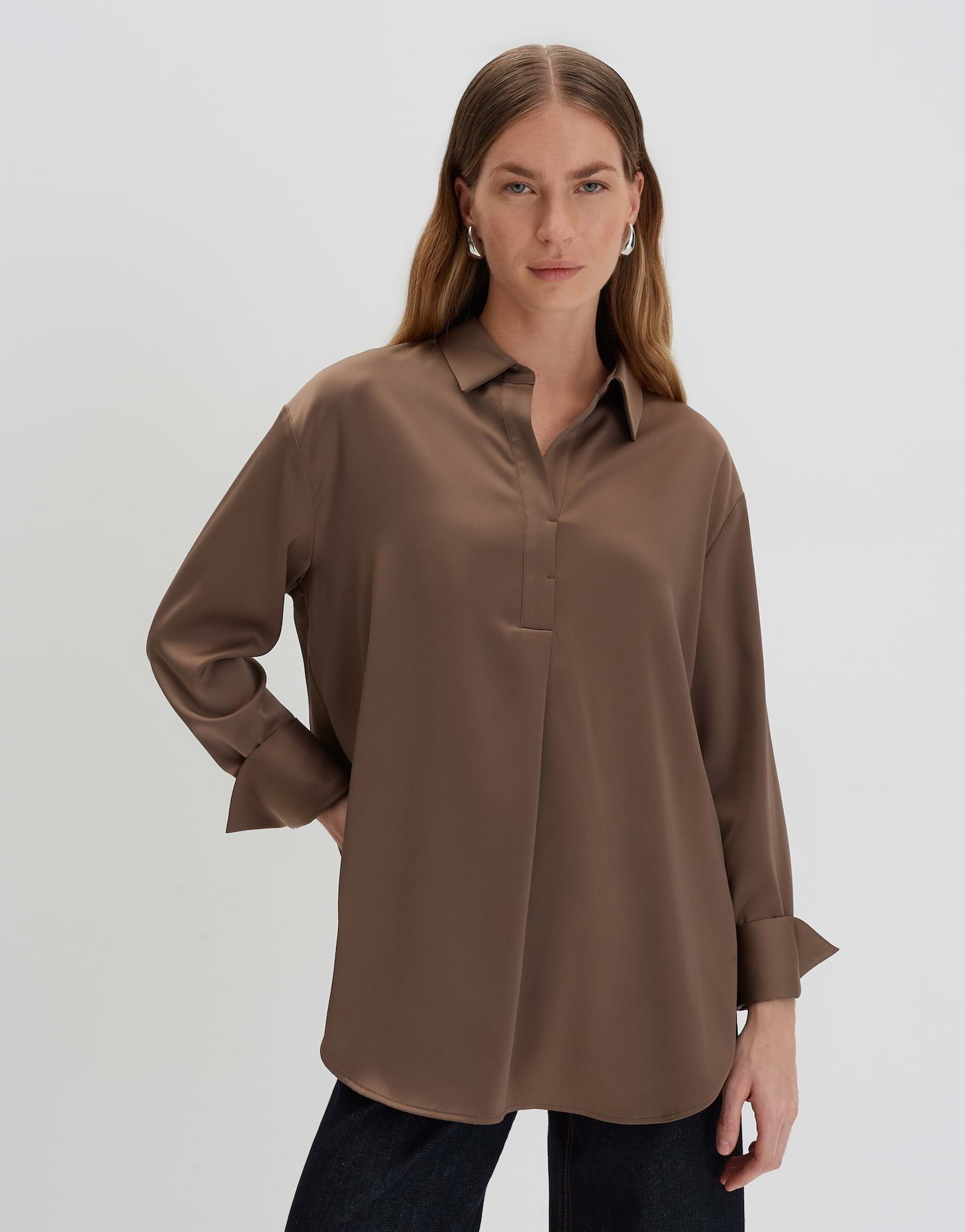 someday Satinbluse Satinbluse ZANZA Loose im günstig online kaufen