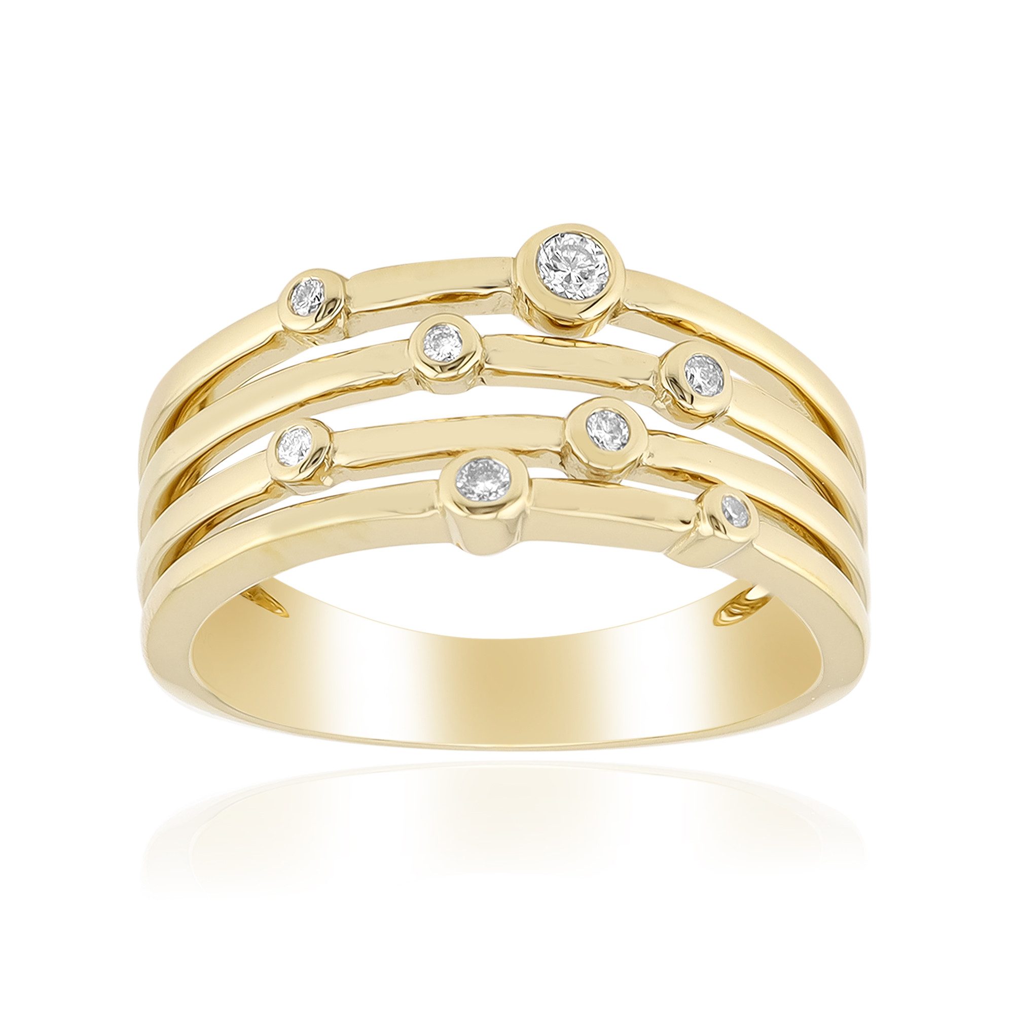 Cavill Diamantring Cavill Diamantring 925 Sterling Silber, 0,081 ct Diamant, modern (1-tlg)