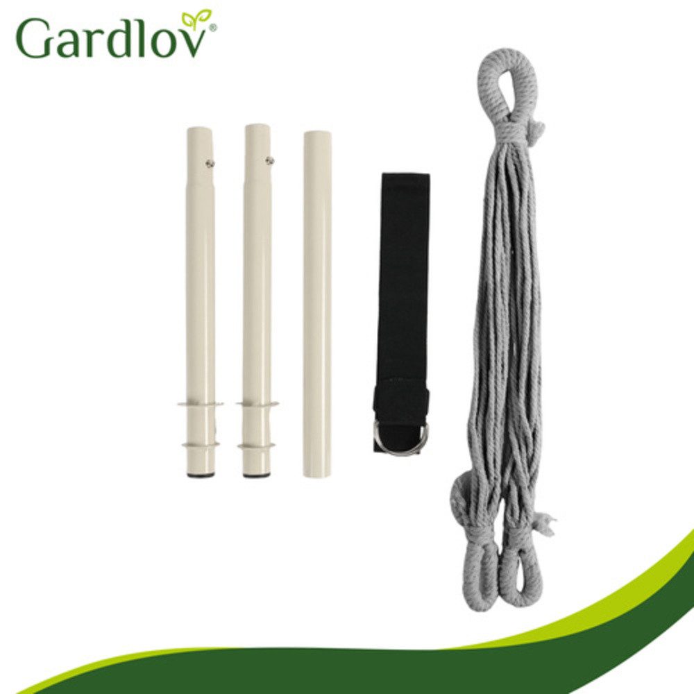 Gardlov Schaukelsitz Gartenschaukel Storchennest 210 cm (Spar-Set, 1-tlg), klappbaren Beinstütze und den zwei inkludierten XXL-Kissen – Bild 3 von 5