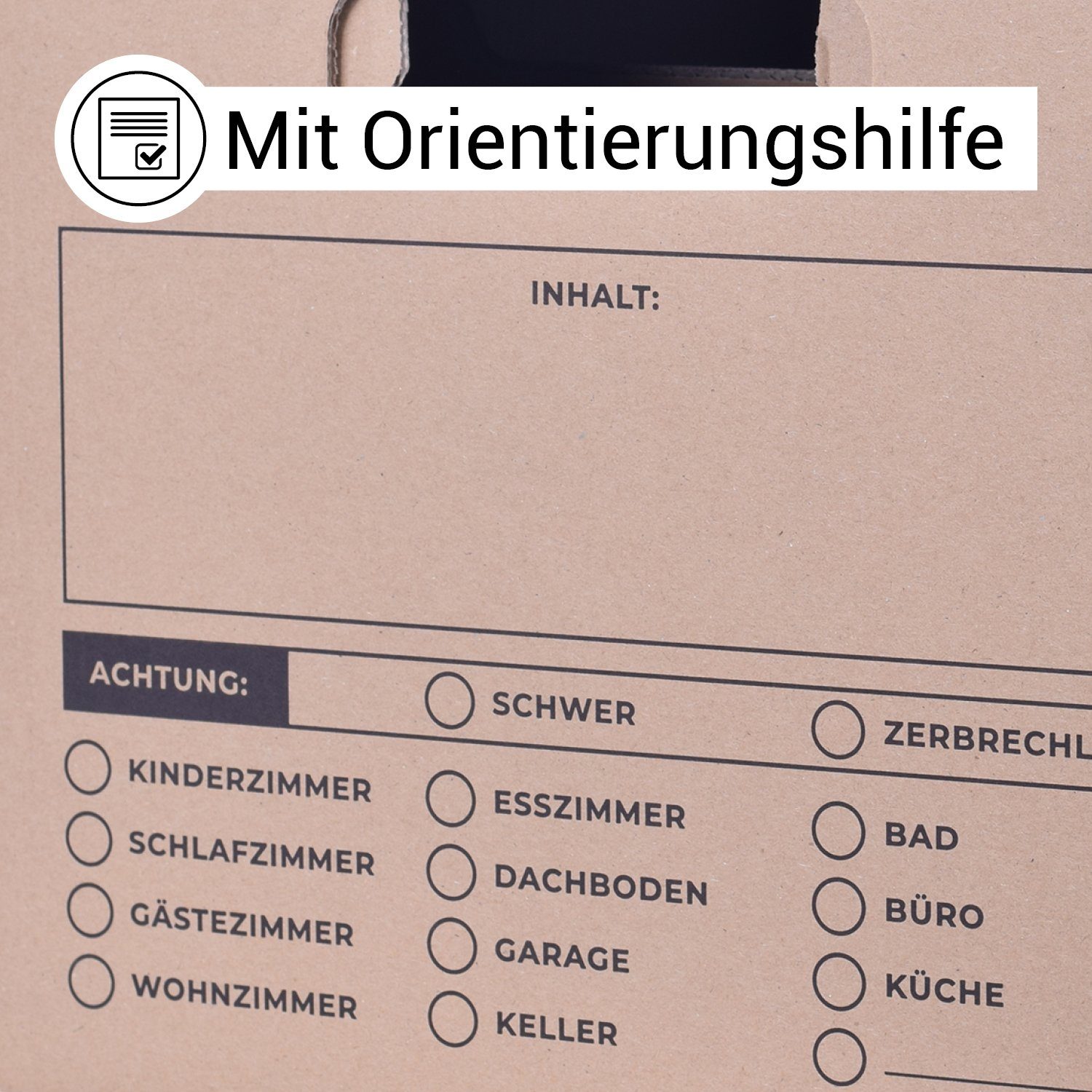 pajoma® Aufbewahrungsbox XXL Umzugskarton (Spar-Set), Profi Aktenkarton 2-wellig, extra stabil bis 40 kg – Bild 5 von 5