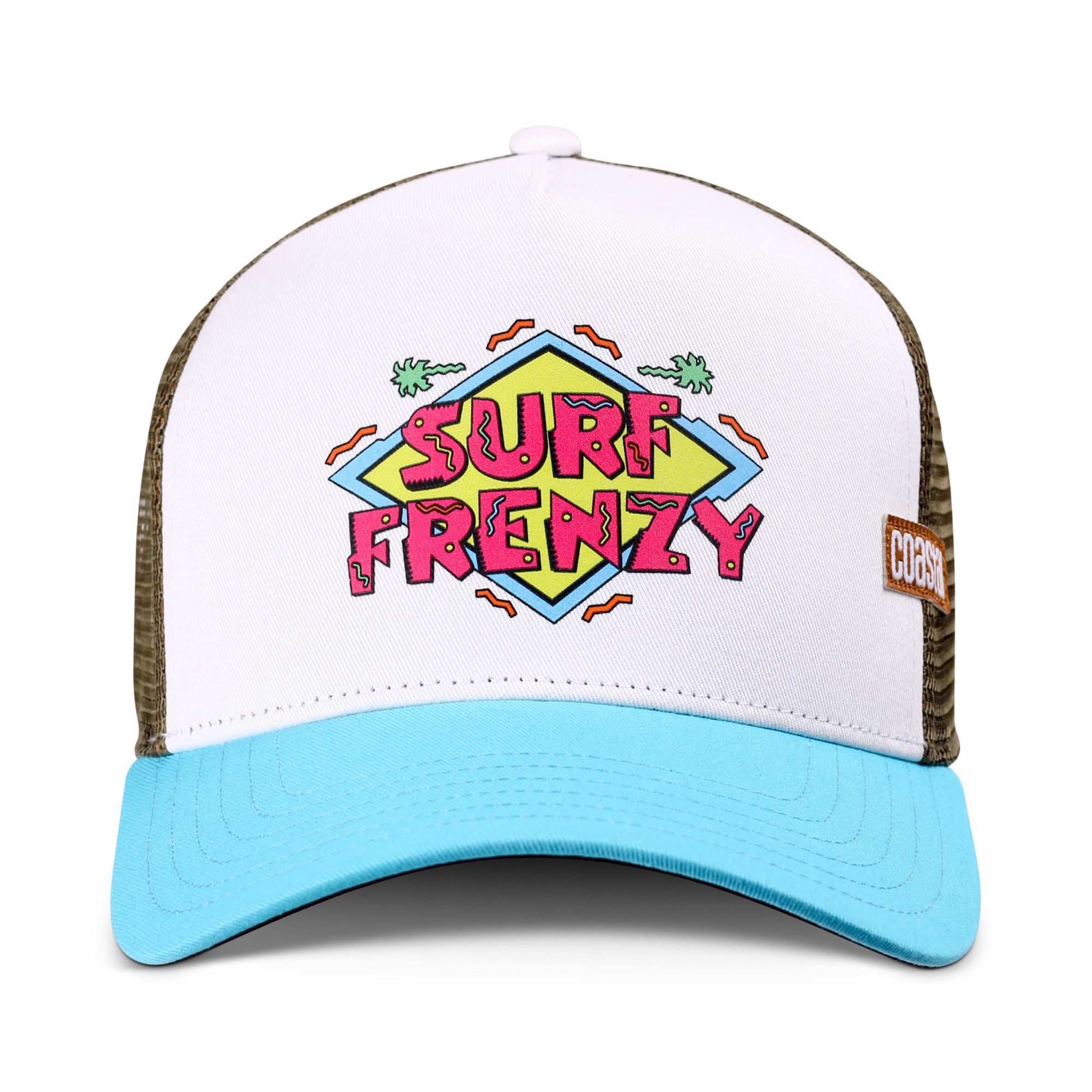 Coastal Trucker Cap Coastal HFT Trucker Cap Surf Frenzy "white/türkis" (Basecap, Meshcap, Trucker Kappe)