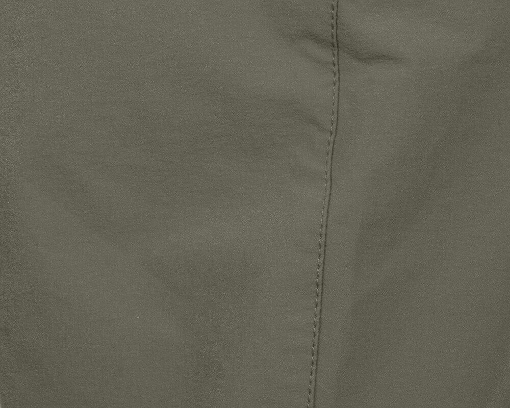 Bergson Outdoorhose VIDAA COMFORT Capri 3/4 leicht, Wanderhose, grau/grün Damen strapazierfähig, Normalgrößen