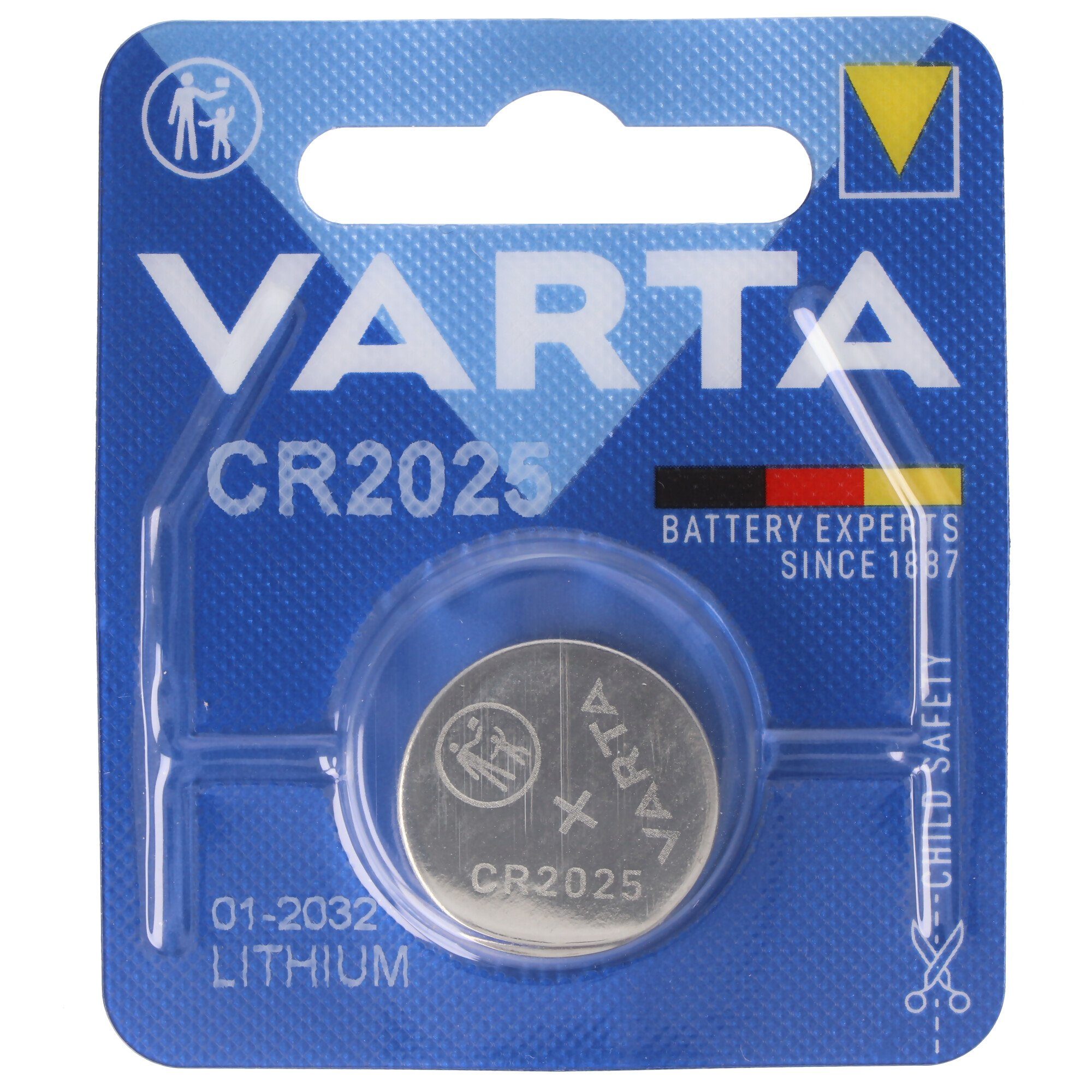 VARTA Varta CR2025 Lithium Batterie Batterie, (3,0 V)