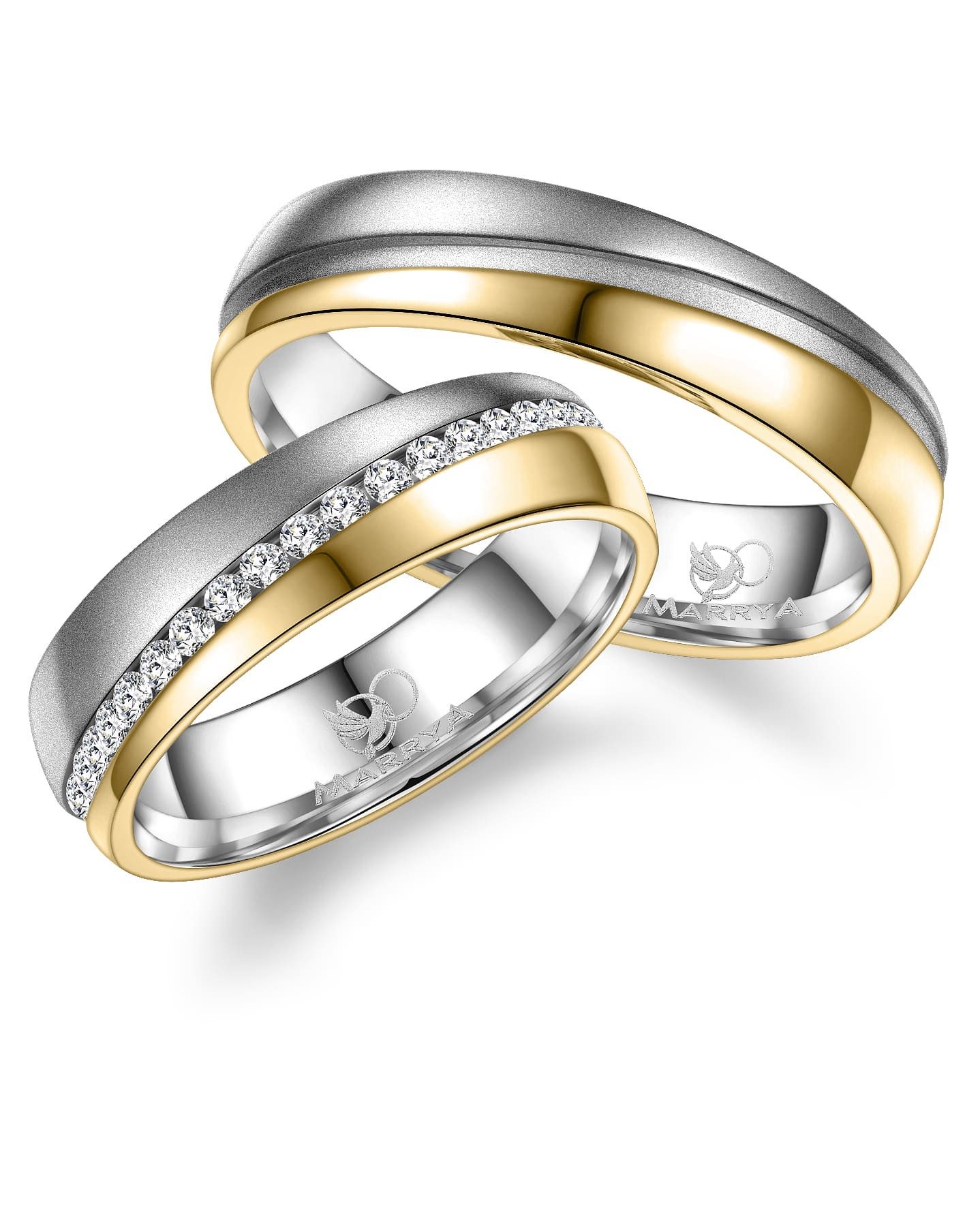 MARRYA Verlobungsring MARRYA Edelstahl Ringe Trauringe Eheringe Partnerringe
