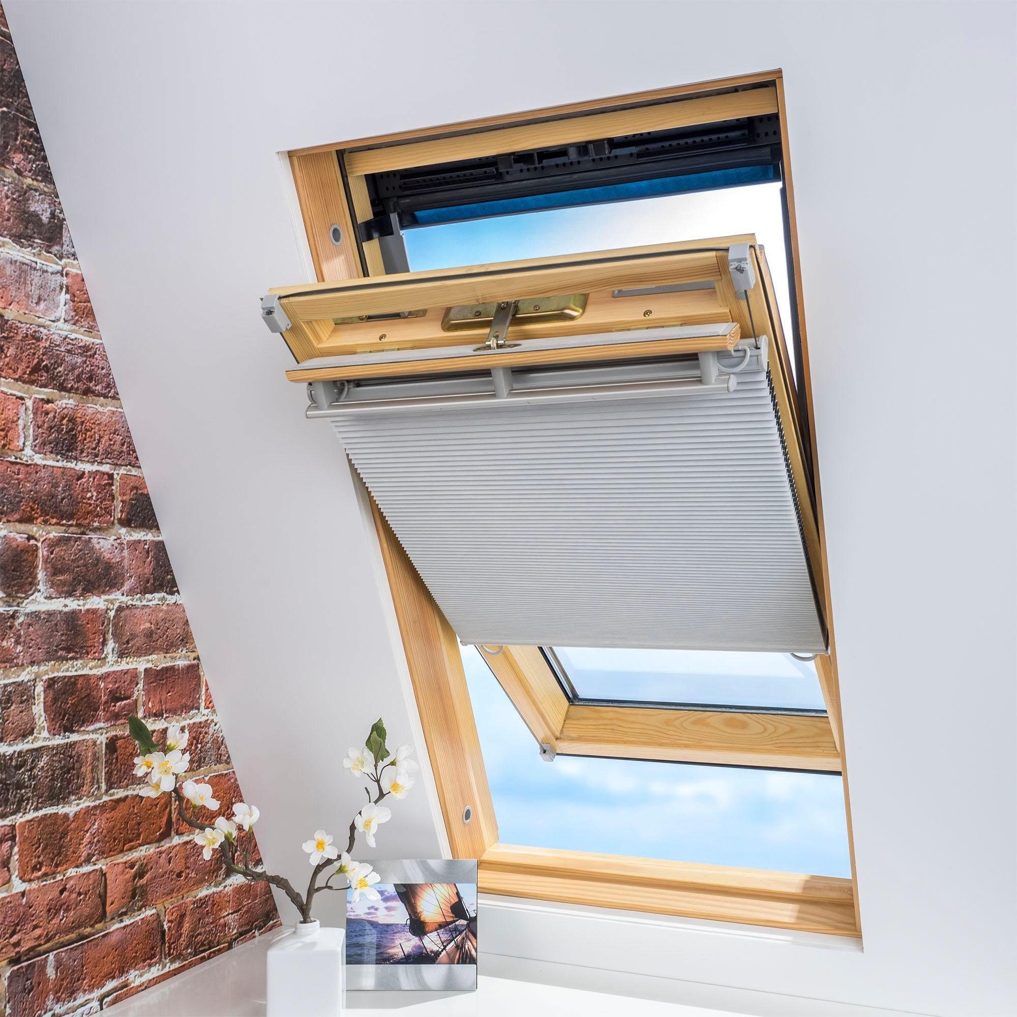 Liedeco Dachfensterplissee Universal Dachfenster-Plissee, verdunkelnd, ohne günstig online kaufen