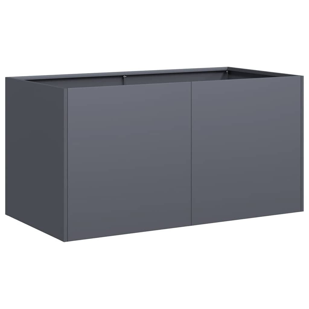 Thumbnail - vidaXL Pflanzkübel Pflanzkübel Blumenkübel Pflanzcontainer Pflanzgefäße Anthrazit 80x40x4