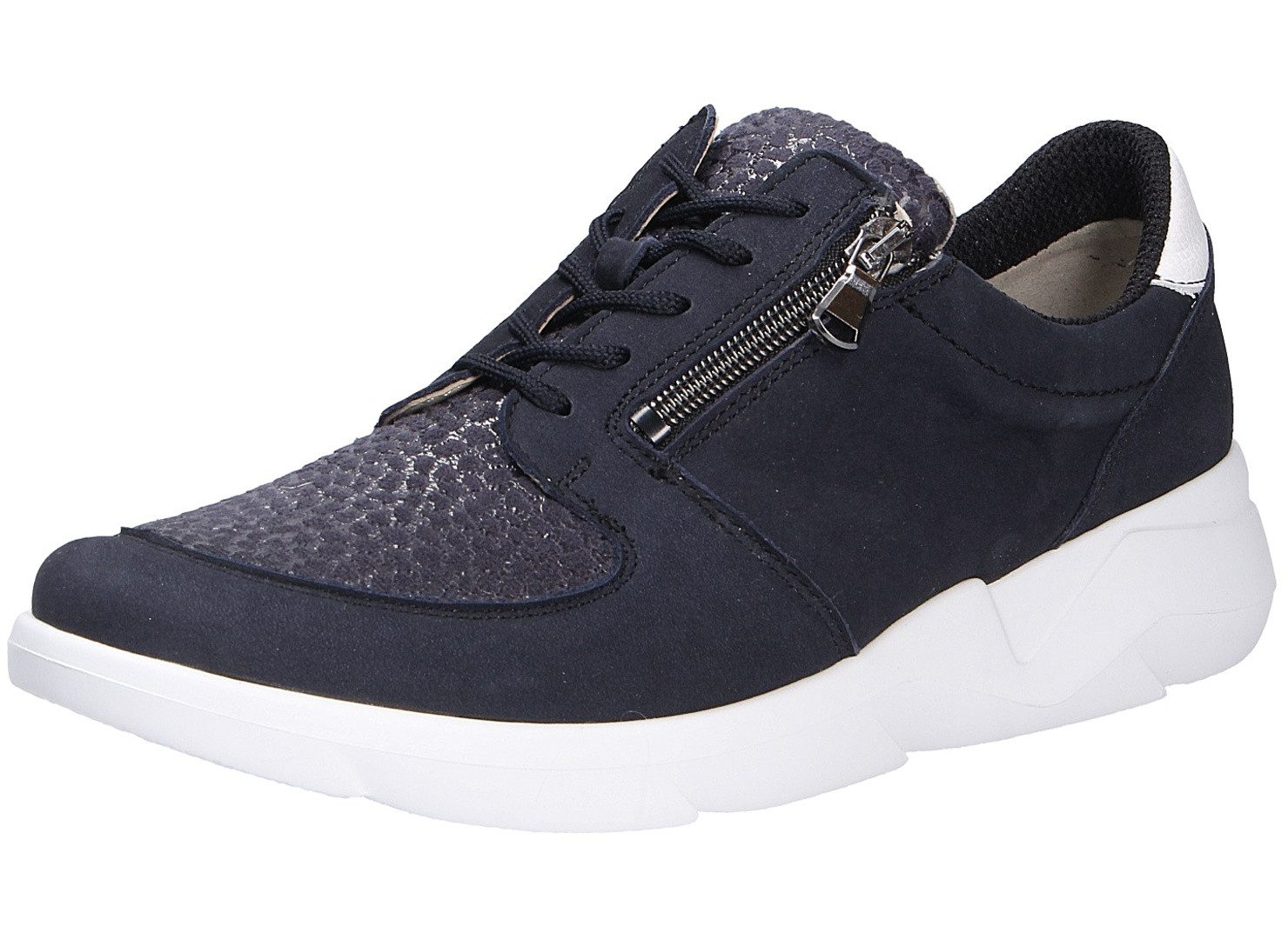 Waldläufer Damen Schnürschuh blau Größe Schnürschuh