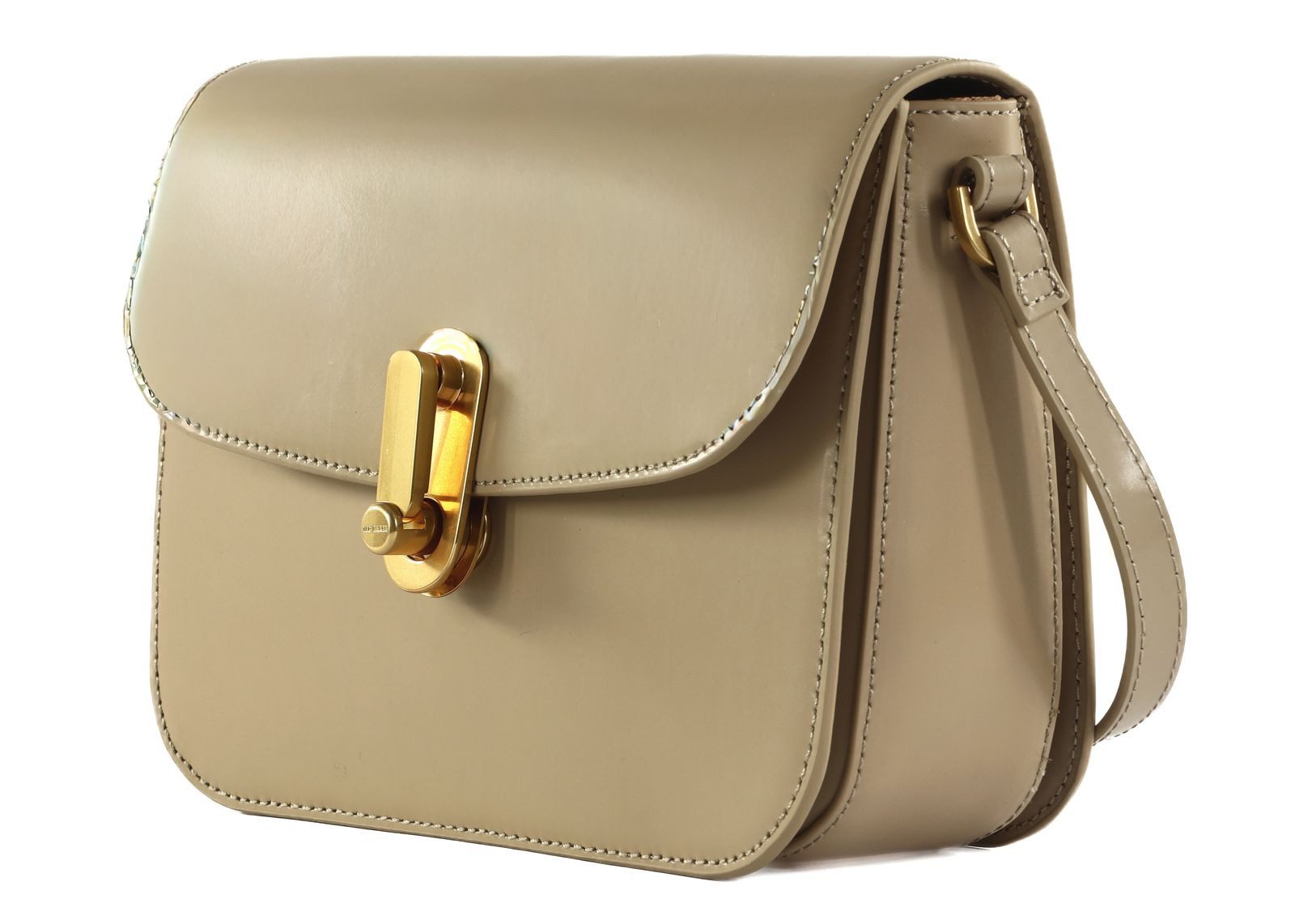 Ted Baker Umhängetasche Polished Leather Satchel Bag, aus echtem Rindsleder