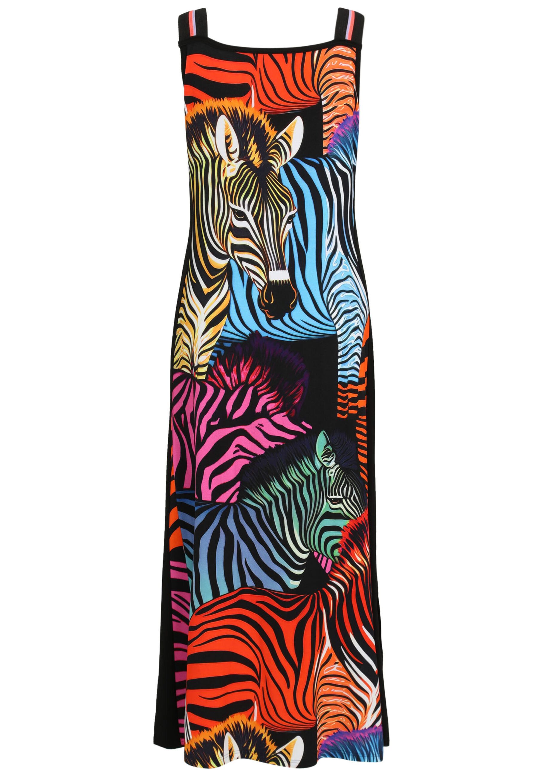 Doris Streich Jerseykleid (1-tlg) mit Zebra-Print