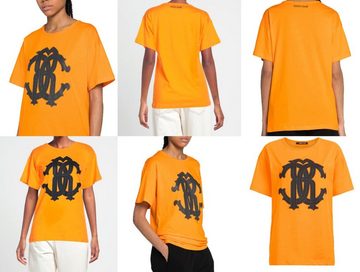 roberto cavalli T-Shirt ROBERTO CAVALLI RC MONO LOGO OVERSIZE COTTON T-SHIRT TOP LOUNGE ICONIC