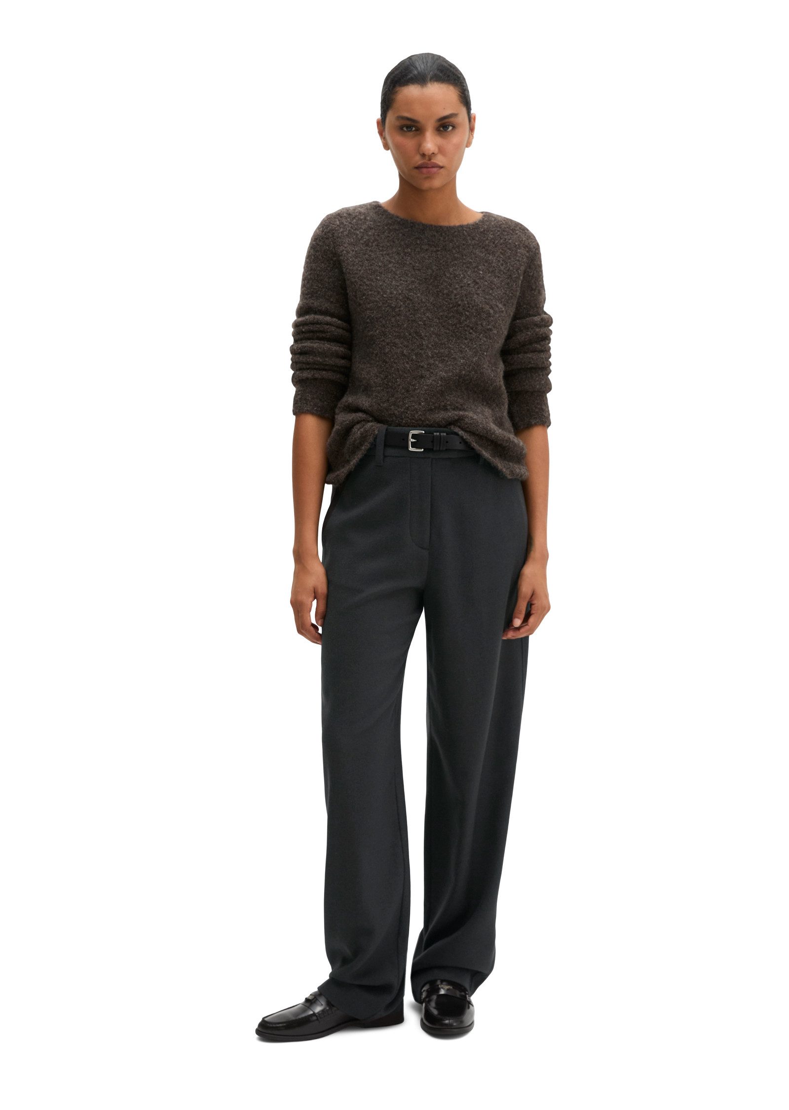 Marc O'Polo Strickpullover aus Schurwolle-Alpakawolle-Mix – Bild 5 von 5