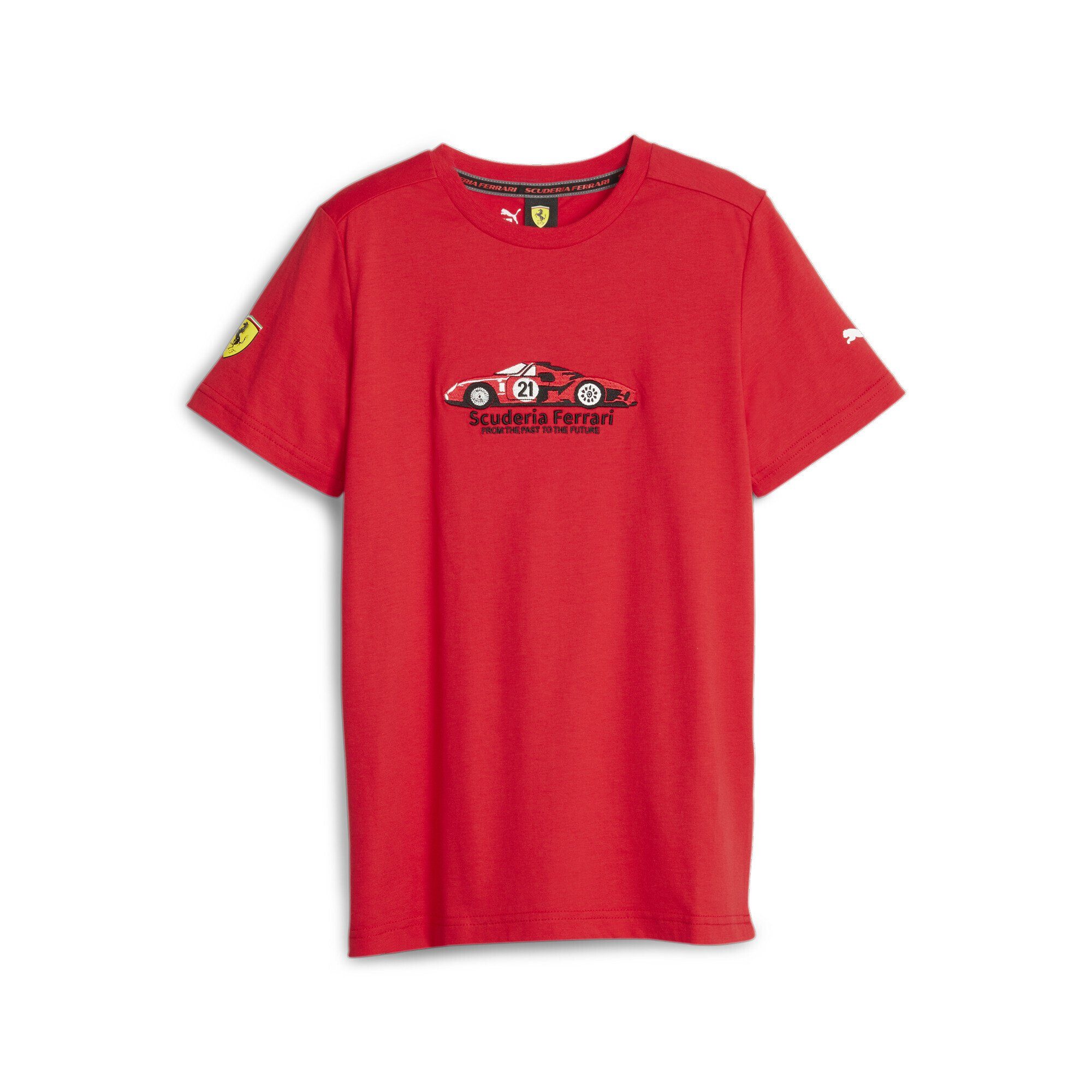 Scuderia Corsa T-Shirt PUMA Ferrari Motorsport Rosso Red Jugendliche T-Shirt