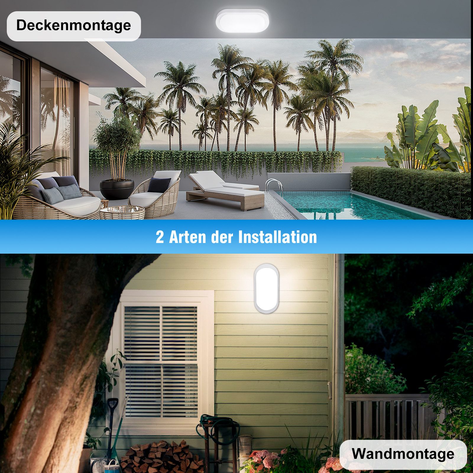 Oraymin LED Wandleuchte mit Bewegungsmelder Innen, günstig online kaufen