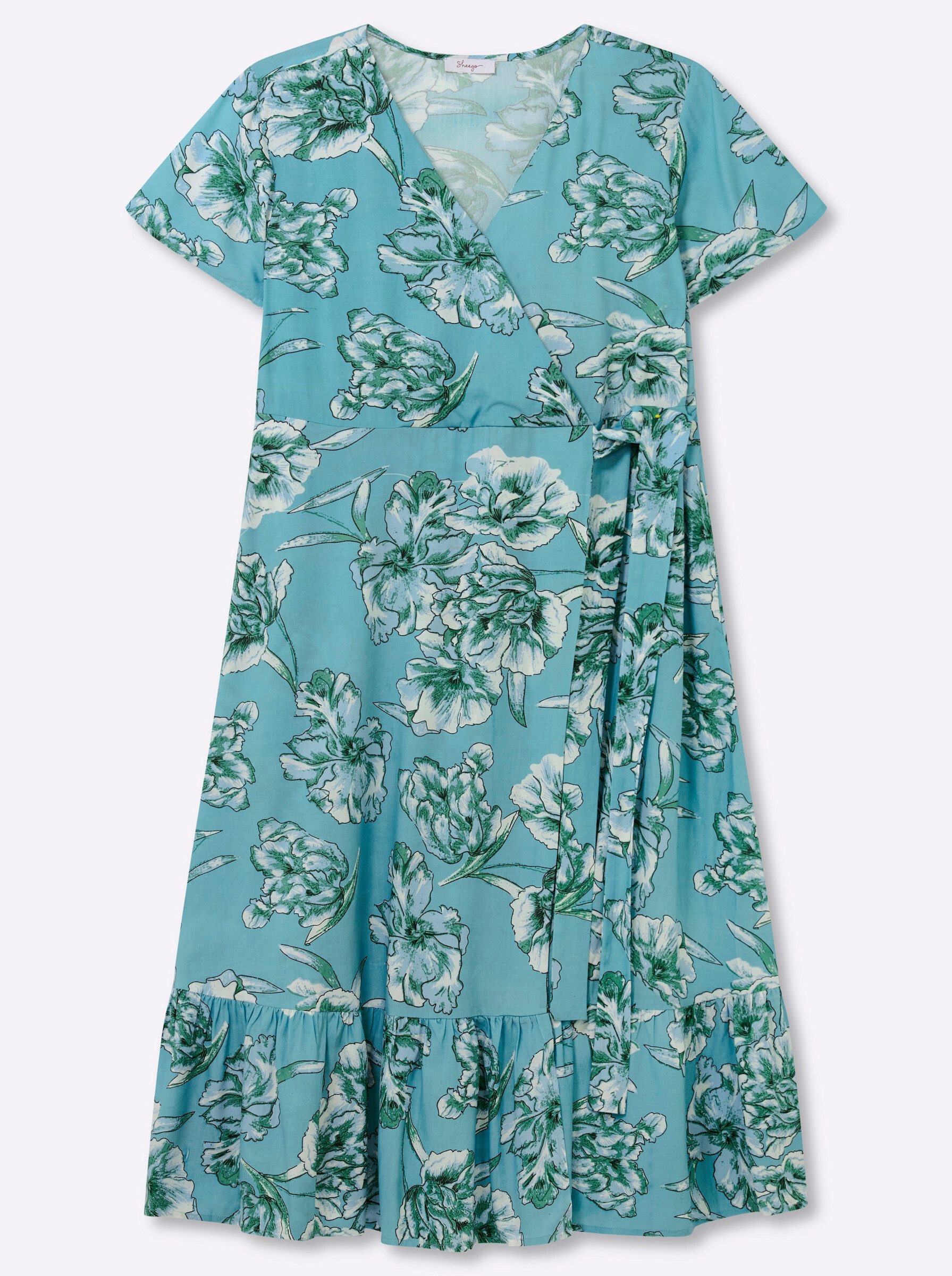sheego by Joe Browns Etuikleid Kleid Kurzarm – Bild 3 von 5
