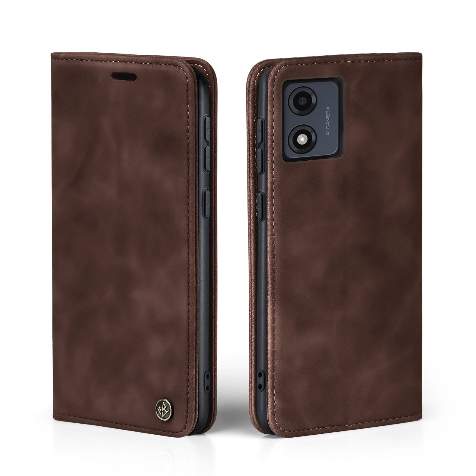 Tec-Expert Handyhülle Tasche Hülle für Motorola Moto E13 6.5 Zoll, 6.5 ", Cover Klapphülle Case mit Kartenfach Fliphülle aufstellbar