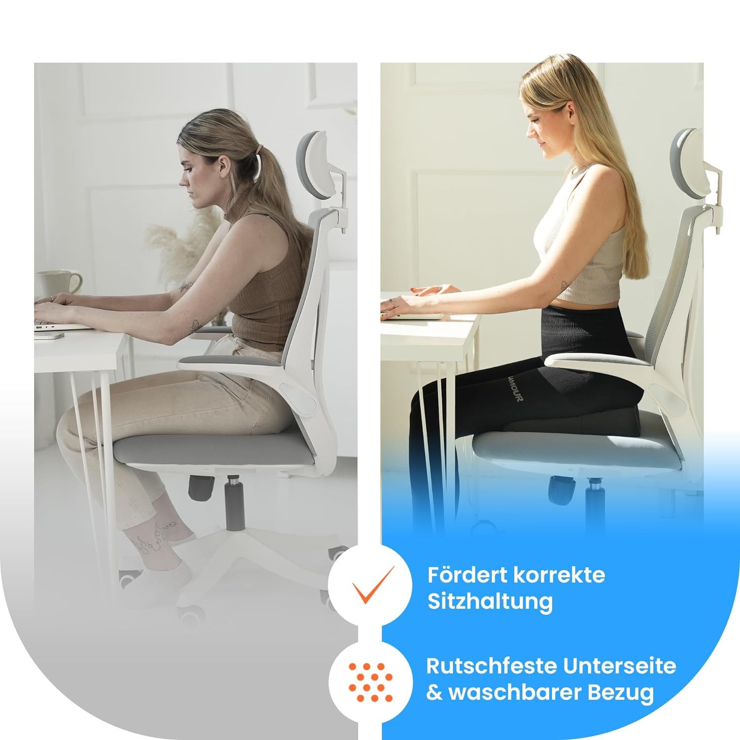 DYNMC you Keilkissen Stuhl - Test SEHR GUT - Sitzkissen Stuhl, Mit Physioth günstig online kaufen