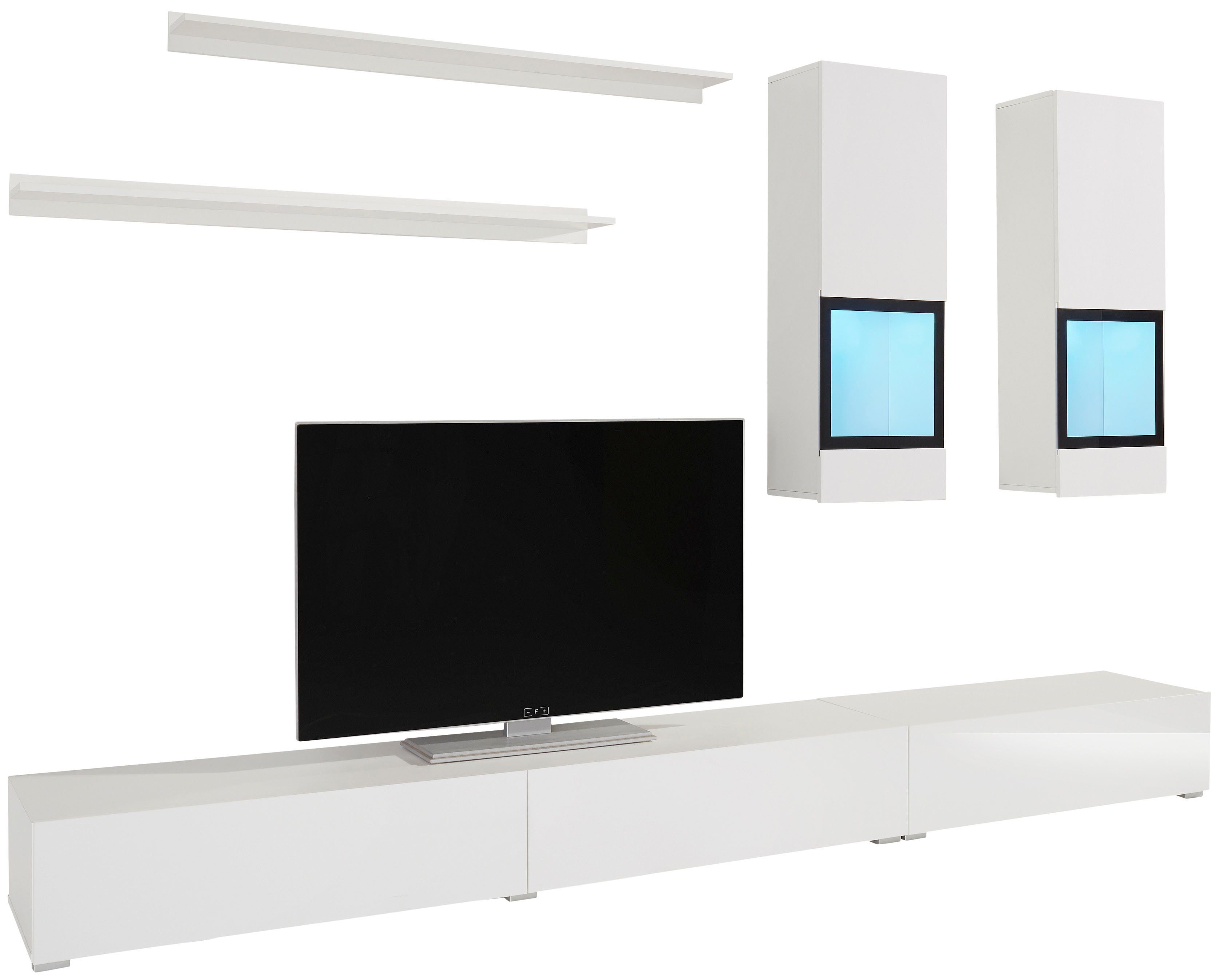 weiß/weiß Hochglanz