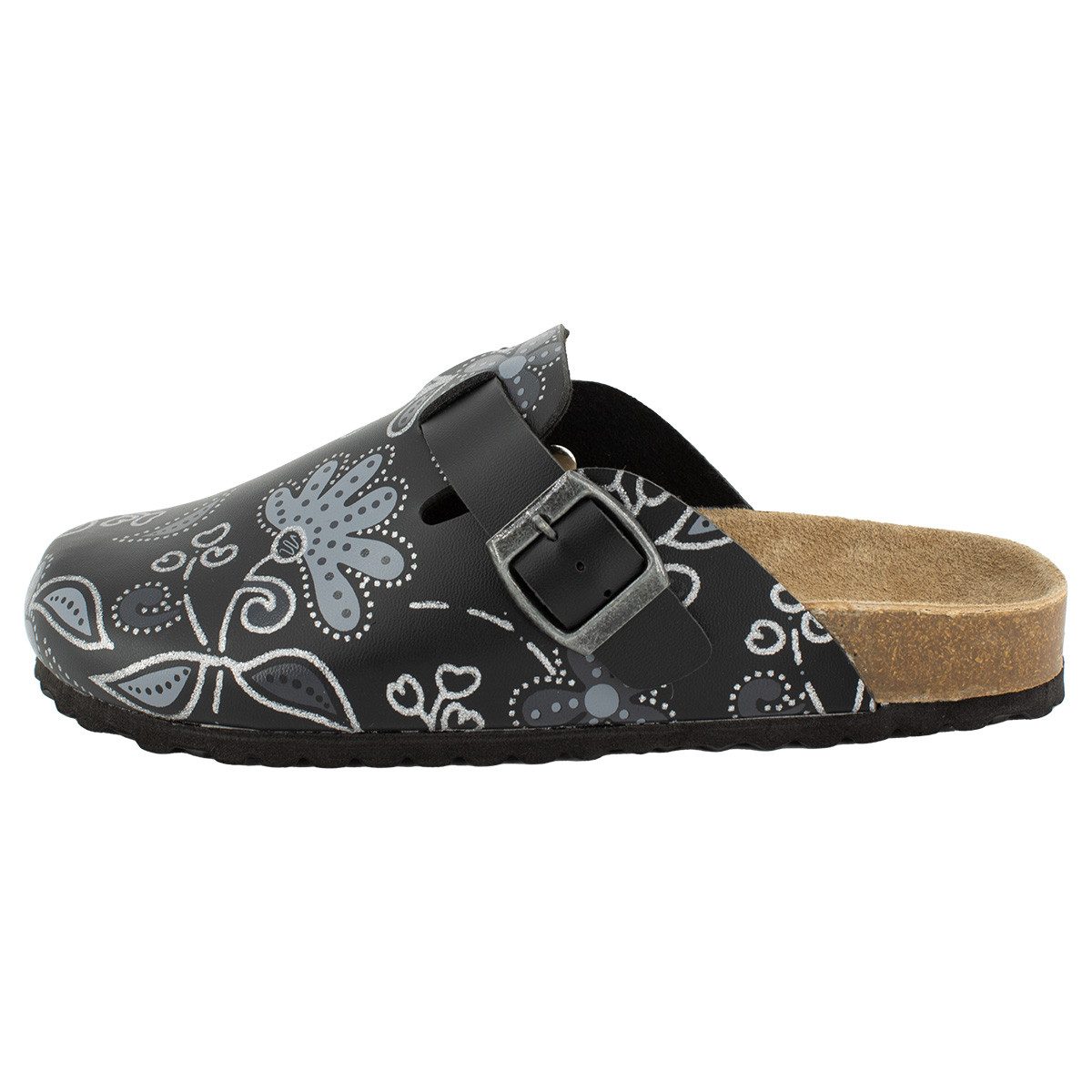 SUPERSOFT Classic Clog (1-tlg) Clogs - Lederdecksohle, Korkfußbett, Schnutzabweisend