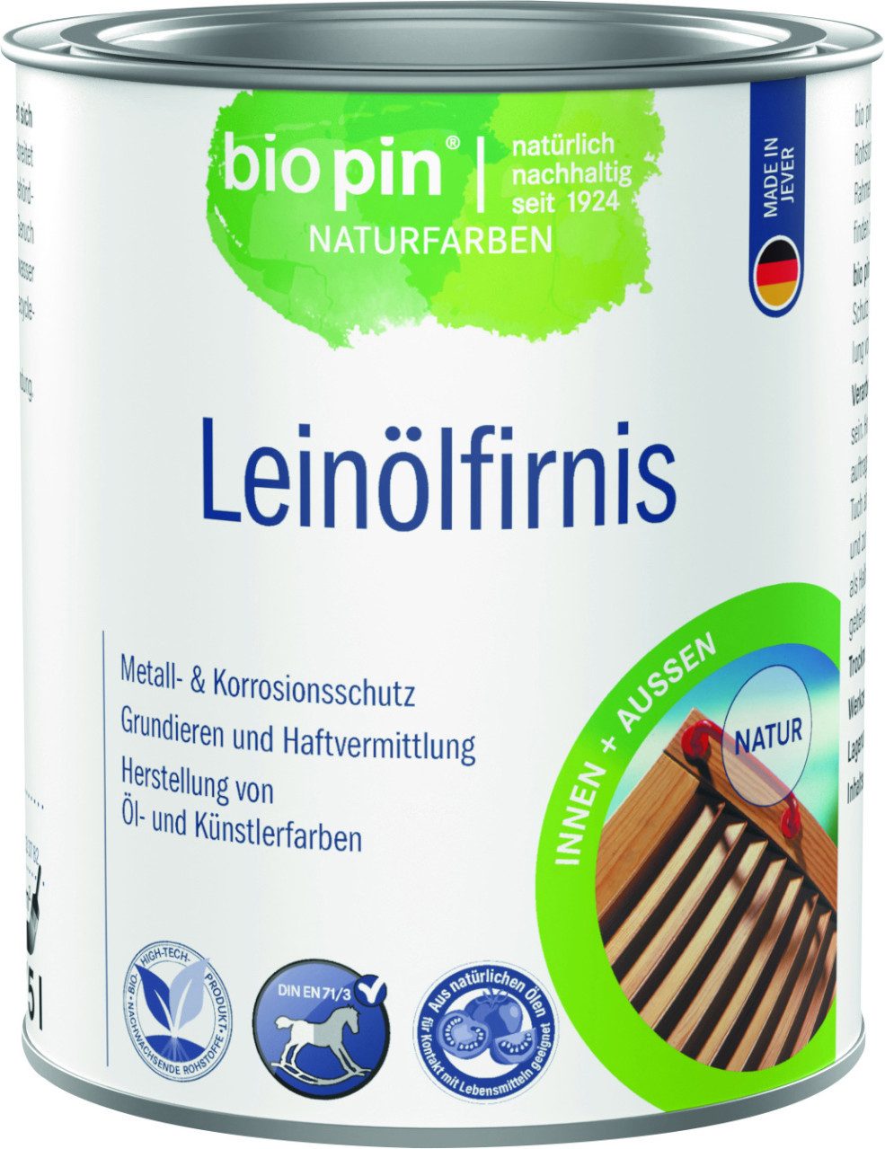 Bio Pin Leinölfirnis Biopin Leinölfirnis 750 ml natur