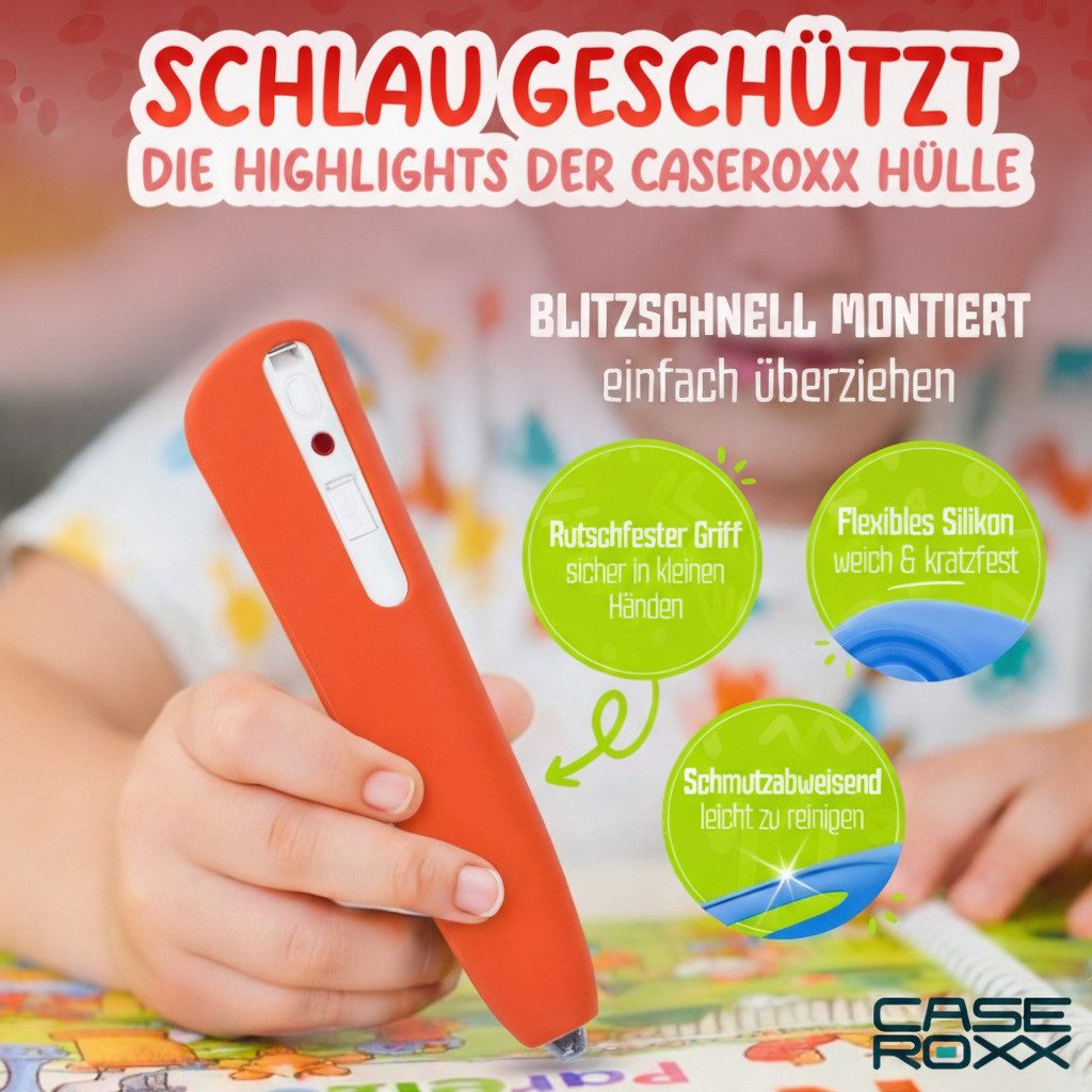 caseroxx Lernspielzeug Silikon-Hülle für Ravensburger TipToi Player (00700) / Lite 153 (1-St)