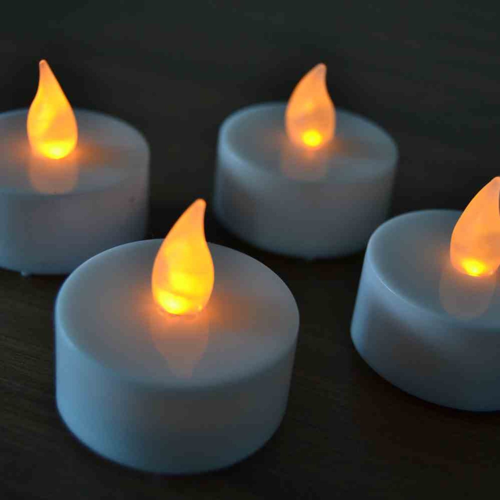 FHS Kugelleuchte LED-Teelichter 6er-Set für die Gemütlichkeit, mit An-/Ausschalter
