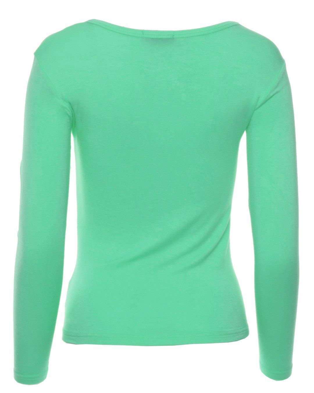 Muse Rundhalsshirt Basic Rundhals Langarmshirt Skinny Fit 1093 günstig online kaufen